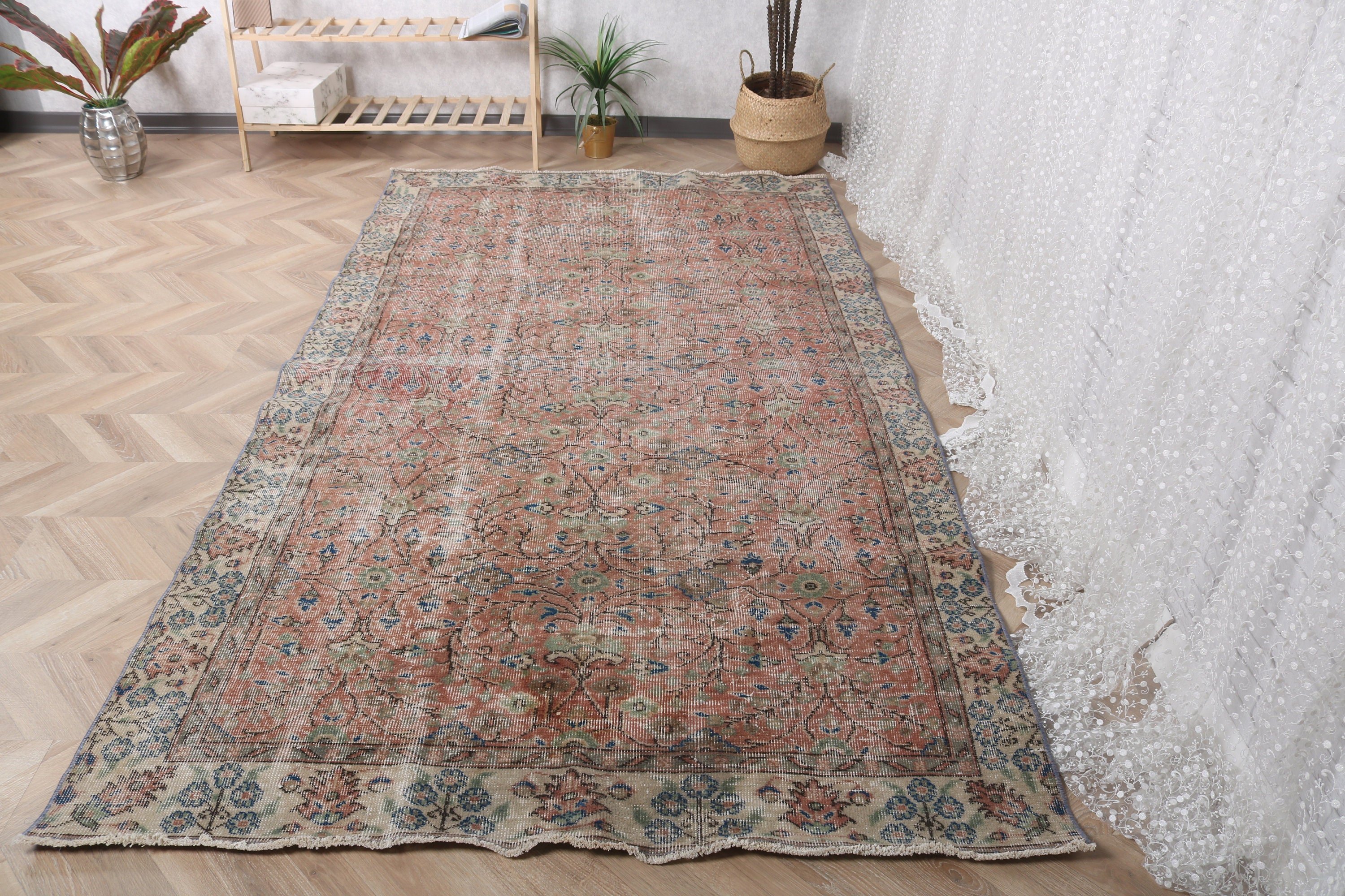 Türk Halısı, Yatak Odası Halıları, 4.9x9 ft Büyük Halılar, Aztek Halıları, Fas Halısı, Vintage Halı, Kırmızı Ev Dekor Halıları, Büyük Boho Halısı, Modern Halı