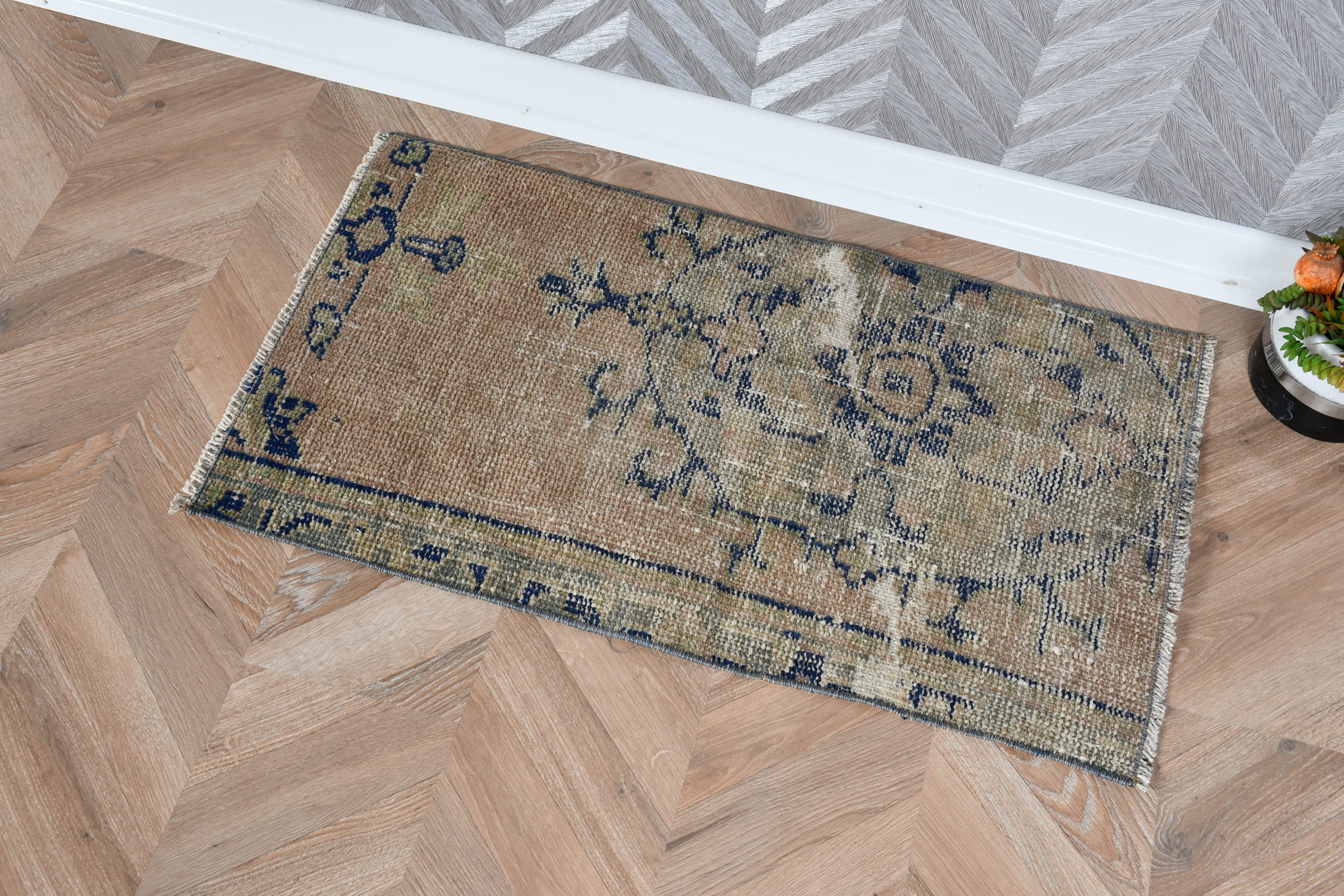 Bronze Home Decor Rug, Floor Rugs, Entry Rug, 1.6x2.8 ft Small Rug, Abstract Rugs, Vintage Rugs, Turkish Rug, Bathroom Rugs