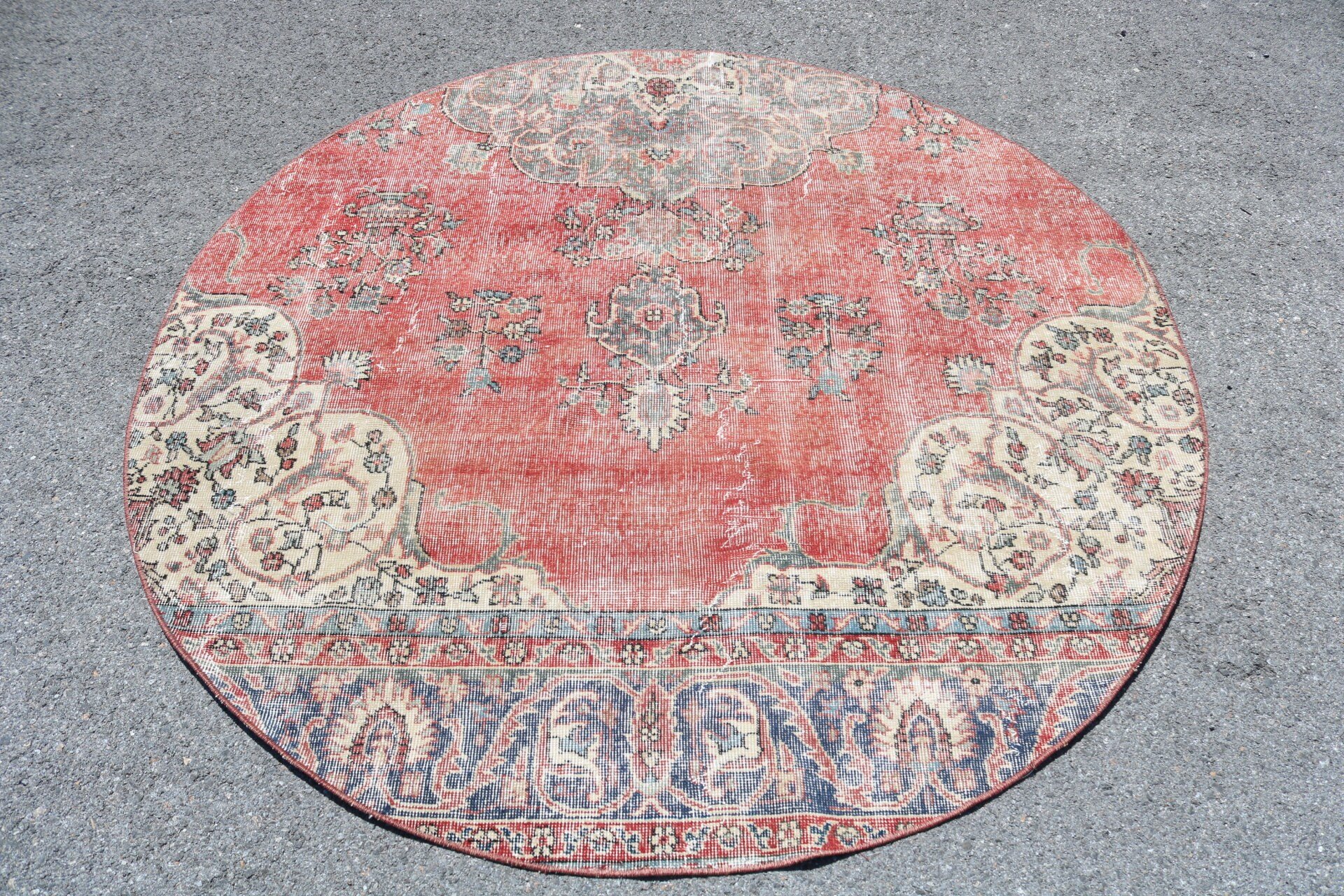 Turkish Rug, Nursery Rugs, 5.5x5.6 ft Area Rugs, Vintage Decor Rugs, Rugs for Nursery, Bedroom Rug, Indoor Rug, Vintage Rug, Colorful Rug