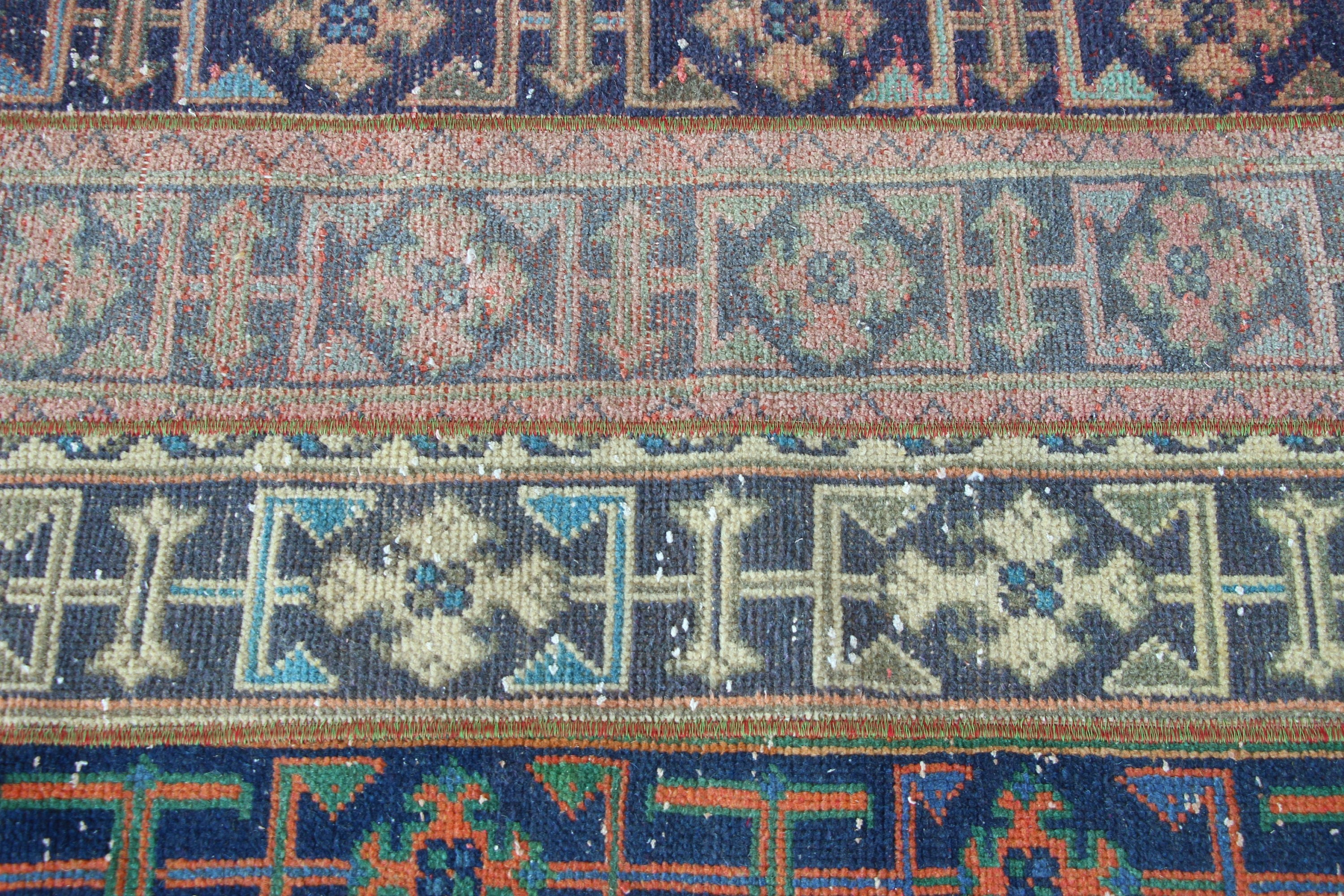 Anatolian Rug, Vintage Rugs, Rugs for Nursery, Blue Cool Rugs, Entry Rug, Turkish Rug, 2.6x6.4 ft Accent Rug, Floor Rug, Bedroom Rug