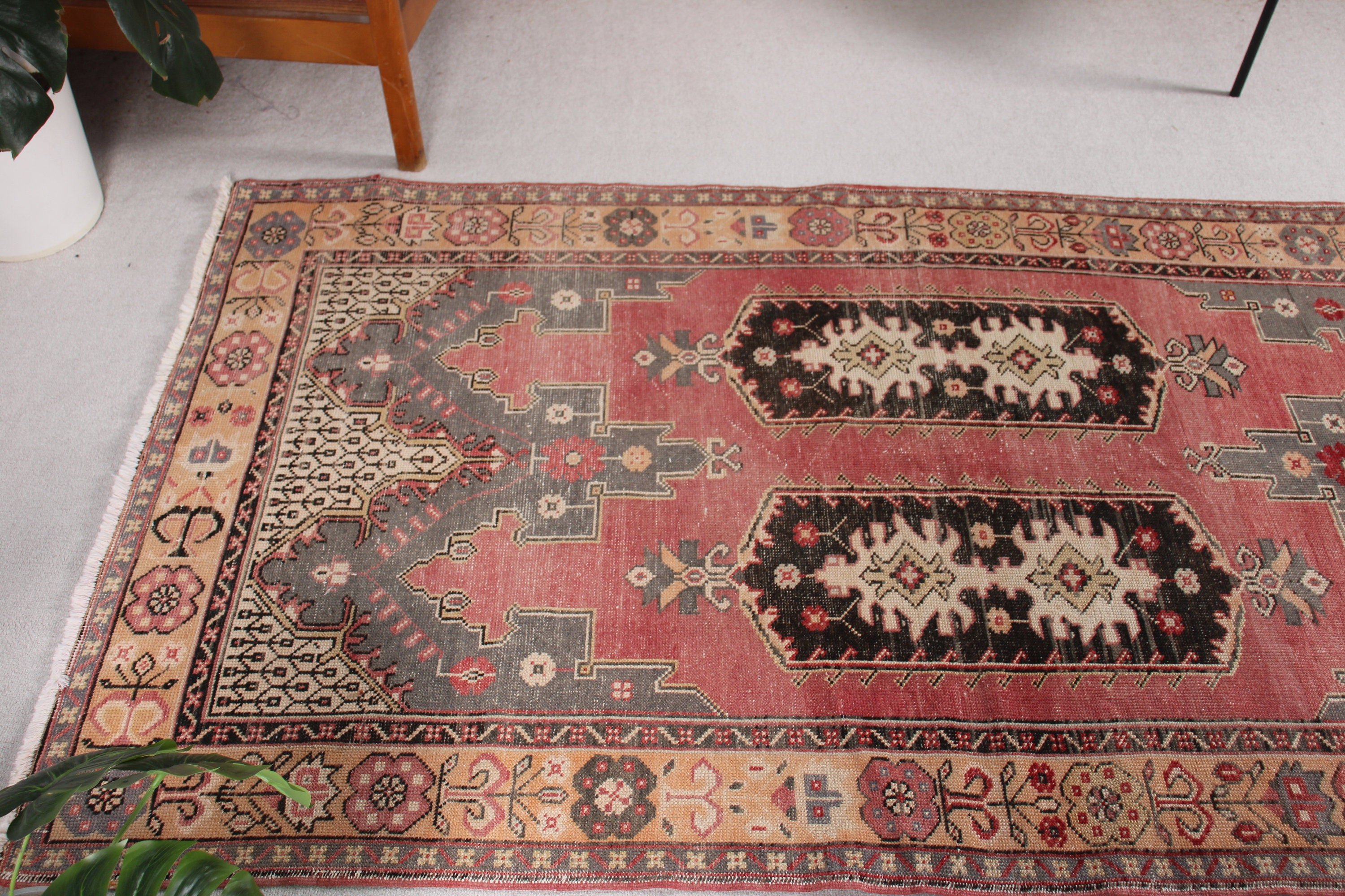 El Dokuma Halılar, Türk Halıları, 3,9x7,3 ft Alan Kilimi, Anadolu Halısı, Vintage Halı, Lüks Halılar, Alan Kilimleri, Kırmızı Soğuk Halılar, Yemek Odası Halısı