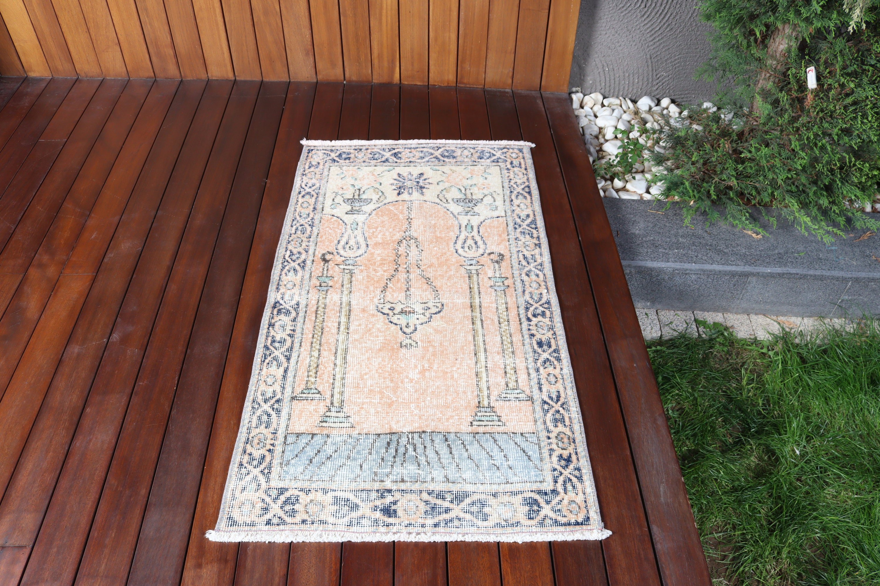 Vintage Halılar, Yatak Odası Halıları, Mutfak Halısı, Türk Halısı, 2,3x4,1 ft Küçük Halı, Turuncu Yer Halısı, Çocuk Halısı, Duvara Asılı Halılar, Yün Halı