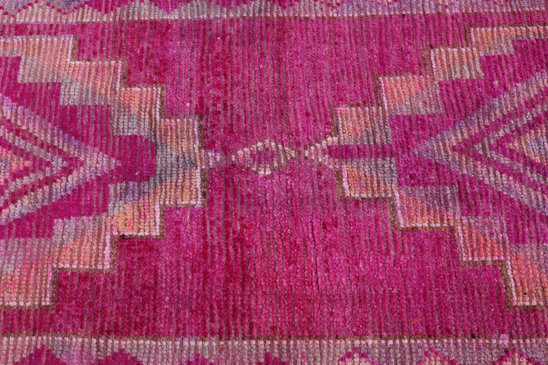 Wool Rug, 2.8x10.4 ft Runner Rugs, Stair Rug, Pale Rug, Turkish Rug, Vintage Rug, Pink Antique Rug, Rugs for Runner, Kitchen Rug, Floor Rug