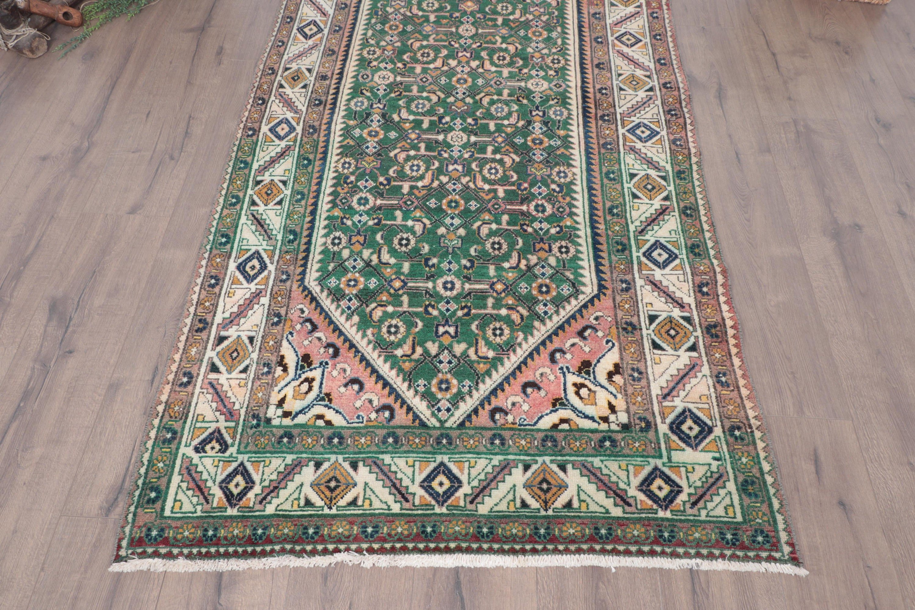 Vintage Halılar, Oturma Odası Halısı, Açıklama Halıları, Vintage Alan Halıları, Kahverengi 3.6x6.9 ft Alan Halısı, Yer Halısı, Türk Halıları