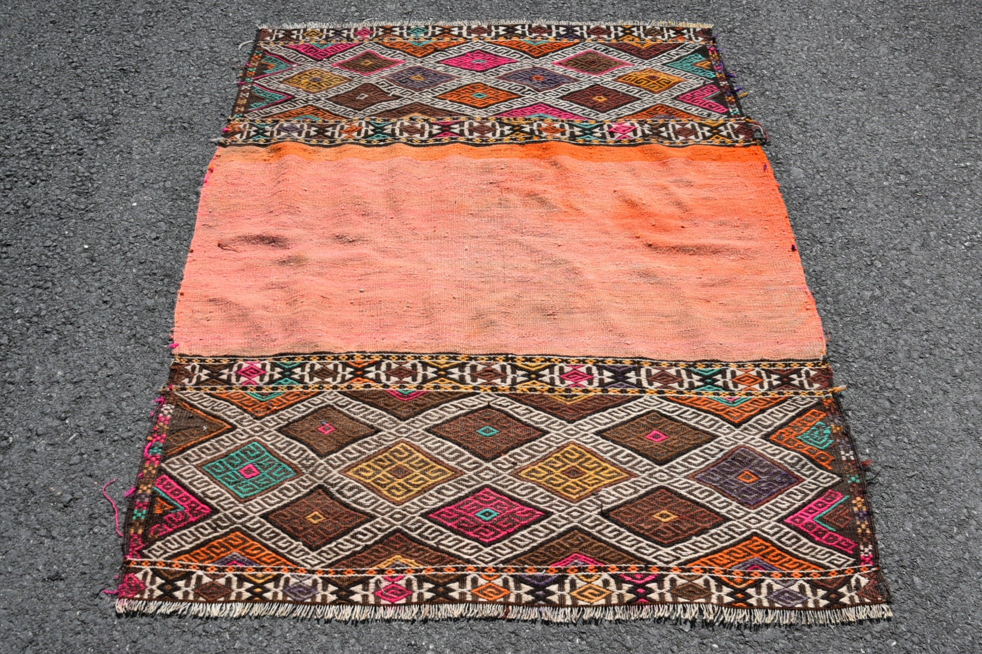 Anadolu Halıları, Mutfak Halısı, Kilim, Türk Halısı, Vintage Halılar, Giriş Halısı, Oryantal Halı, Çocuk Odası Halıları, 3,8x5,3 ft Accent Halı, Boho Halı