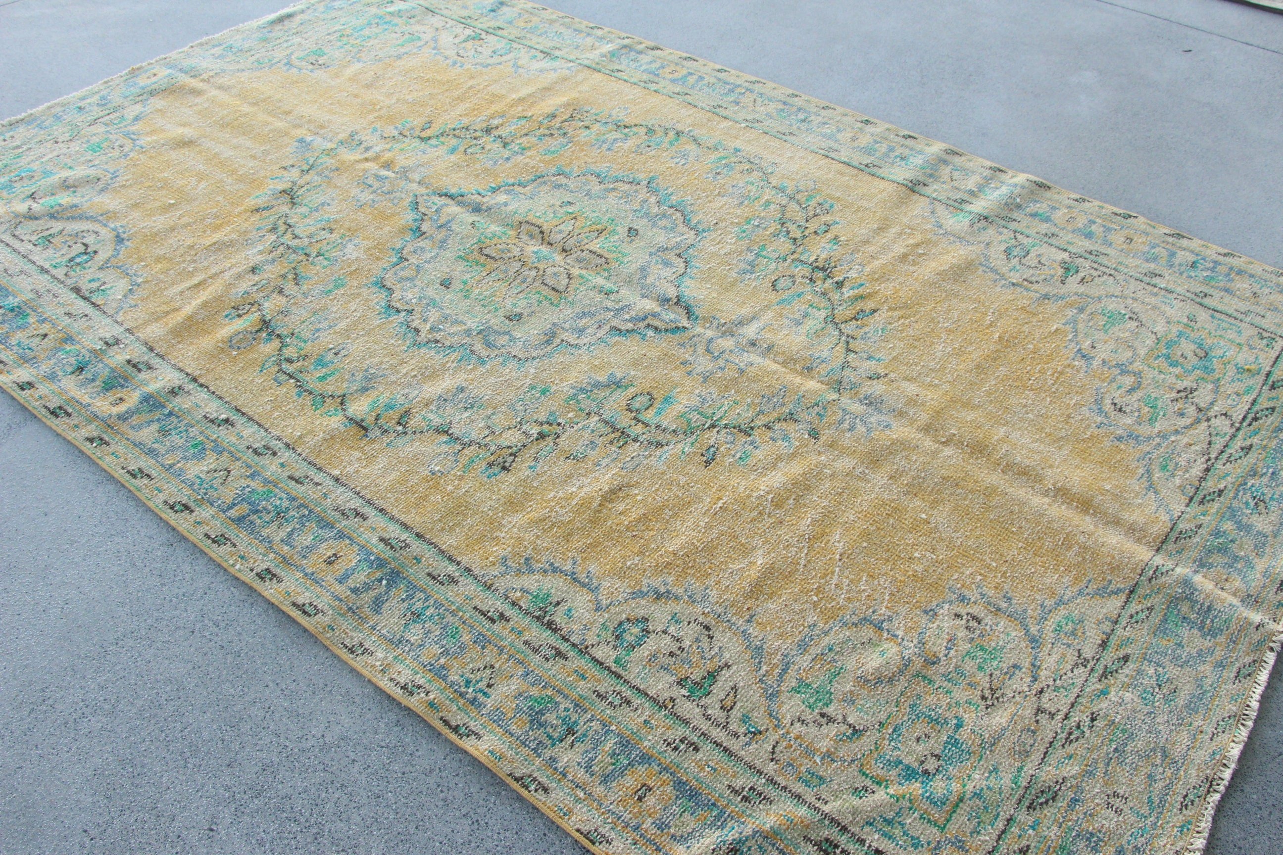 Yatak Odası Halıları, Büyük Vintage Halı, Vintage Halı, Türk Halıları, Ev Dekorasyonu Halısı, Turuncu Düz Dokuma Halıları, Salon Halıları, 5.6x8.7 ft Büyük Halı