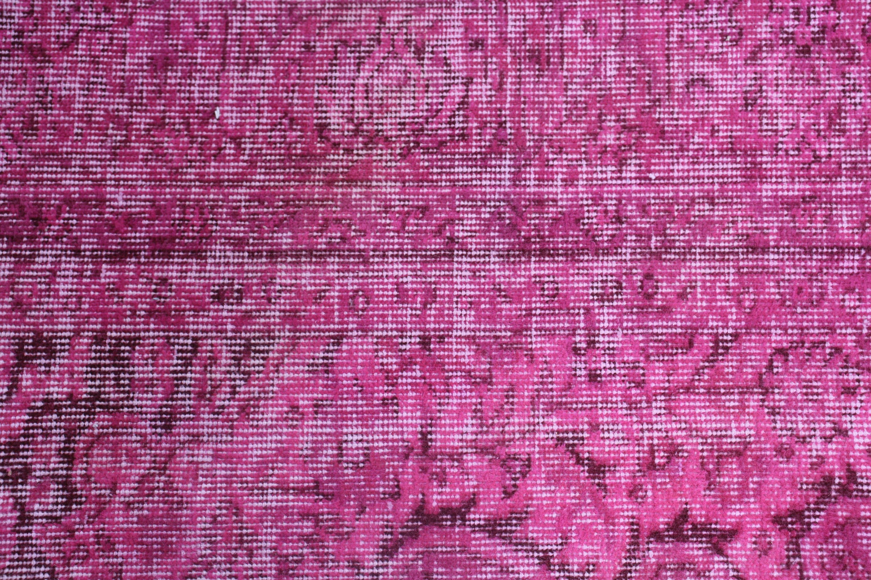 Car Mat Rug, Turkish Rugs, Vintage Rug, 2x3.9 ft Small Rugs, Wall Hanging Rugs, Neutral Rugs, Home Decor Rugs, Pink Geometric Rugs