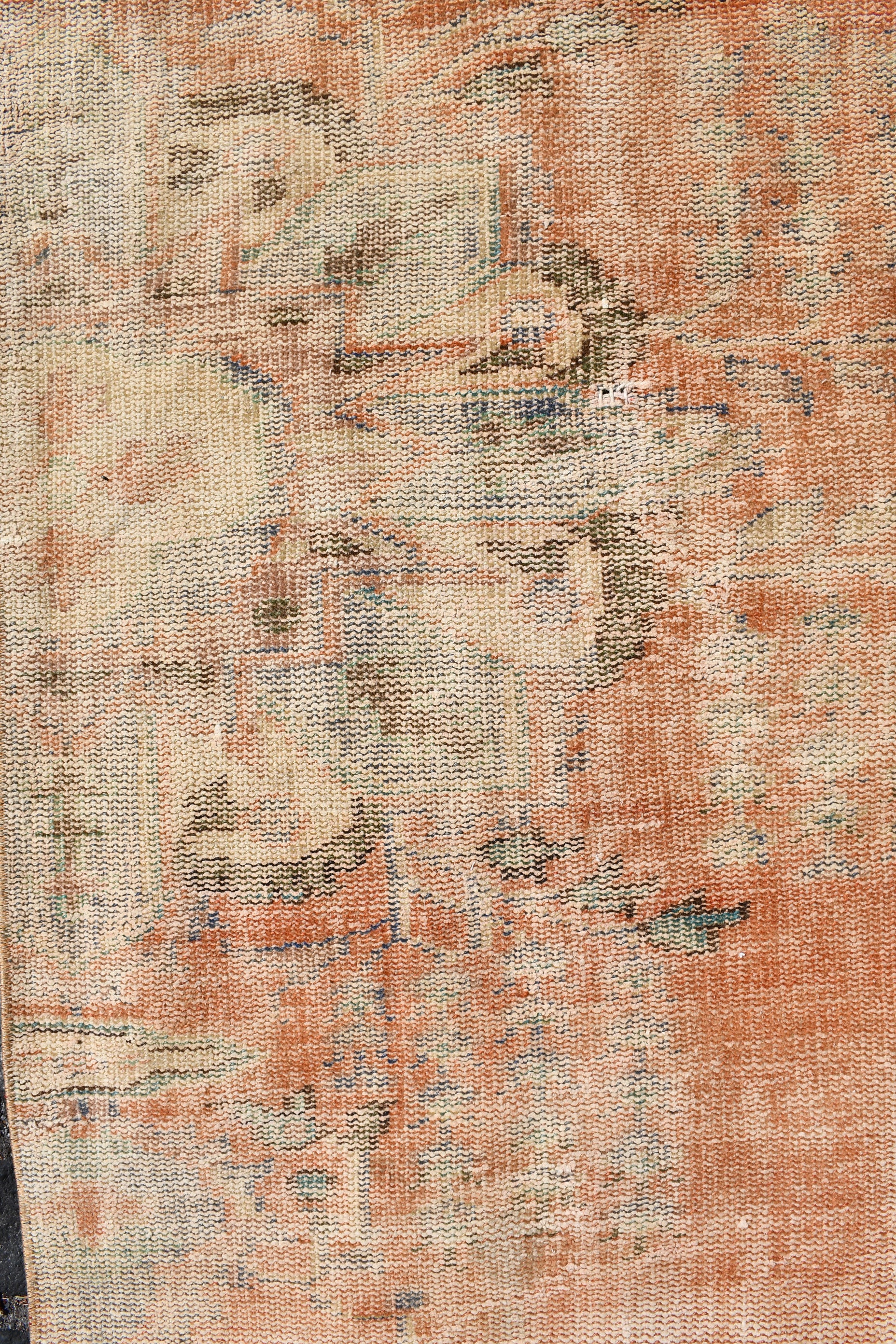 Oushak Runner Rug Rugs, 2.7x10.3 ft Runner Rug, Kitchen Rug, Vintage Rug, Turkish Rug, Oushak Rugs, Red Oushak Rug, Art Rug, Rugs for Stair