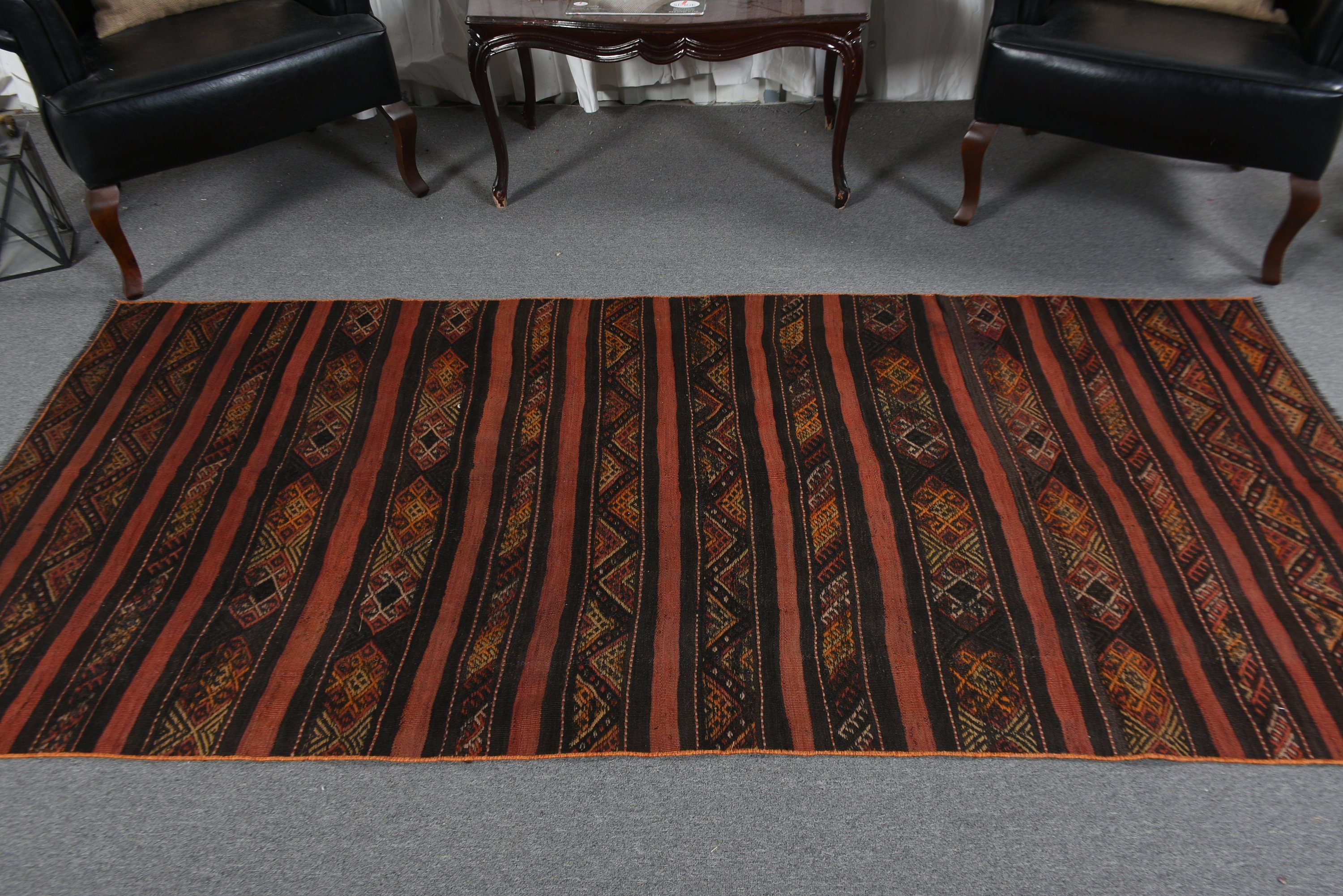 Vintage Halılar, Yer Halısı, Kırmızı Lüks Halı, El Dokuma Halı, 3,5x8 ft Alan Halısı, Kilim, Mutfak Halısı, Türk Halıları, Aztek Halısı, Oturma Odası Halıları