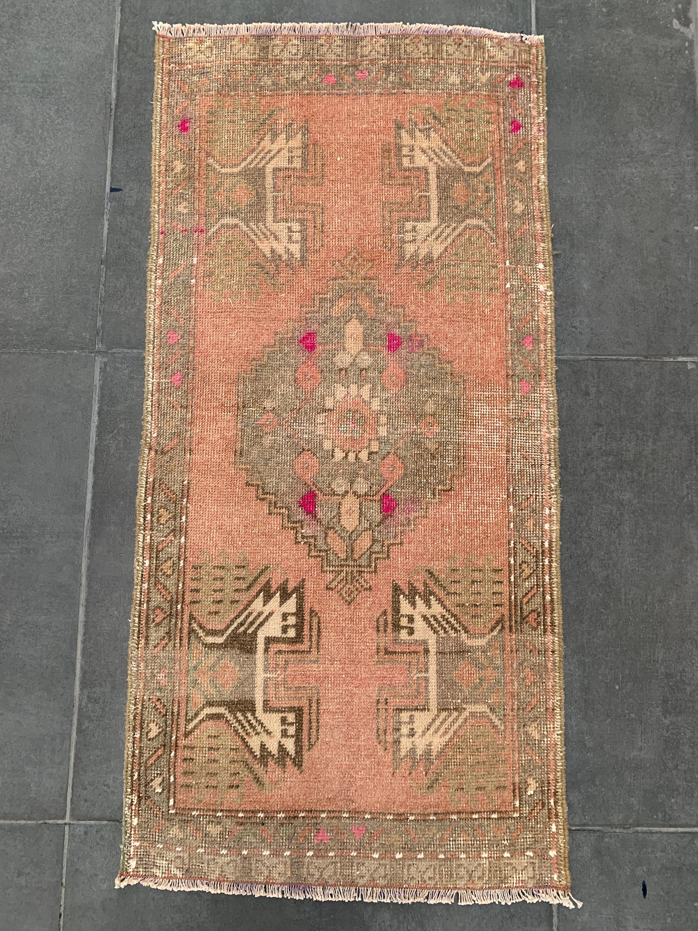 Yatak Odası Halıları, Turuncu Yer Halıları, Türk Halısı, Vintage Halı, 1.8x3.8 ft Küçük Halı, Duvara Asılı Halılar, Araba Paspas Halıları, Sessiz Halı, Yer Halıları