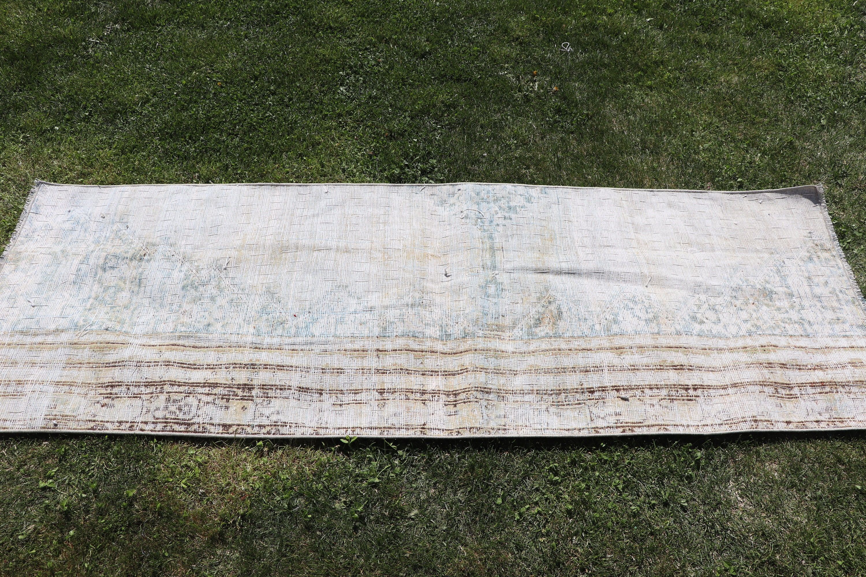 Uzun Yolluk Halısı, Nötr Halılar, Bej Fas Halıları, Yer Halıları, Vintage Halı, 2.2x6.3 ft Runner Halıları, Beni Ourain Runner Halıları, Türk Halıları