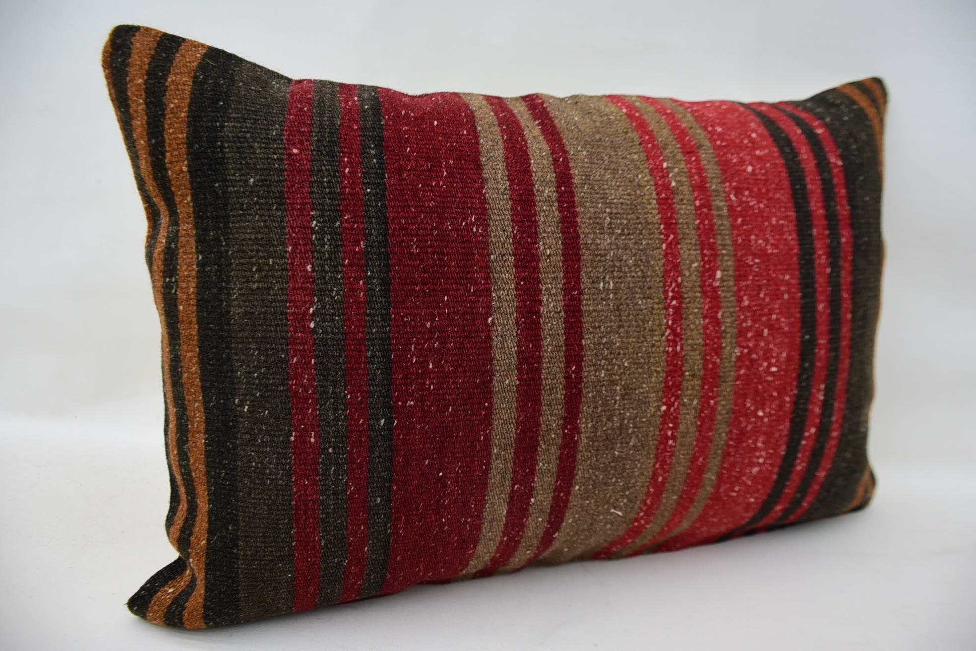 Home Decor Pillow, Turkish Pillow, Square Throw Pillow Case, Pillow for Couch, 16"x24" Brown Pillow, Bohemian Cushion Cushion Cover