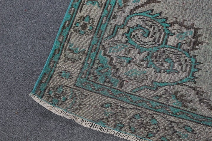 Vintage Rugs, 5.3x9 ft Large Rug, Old Rug, Turkish Rug, Green Bedroom Rug, Cool Rug, Dining Room Rug, Turkey Rugs, Salon Rug