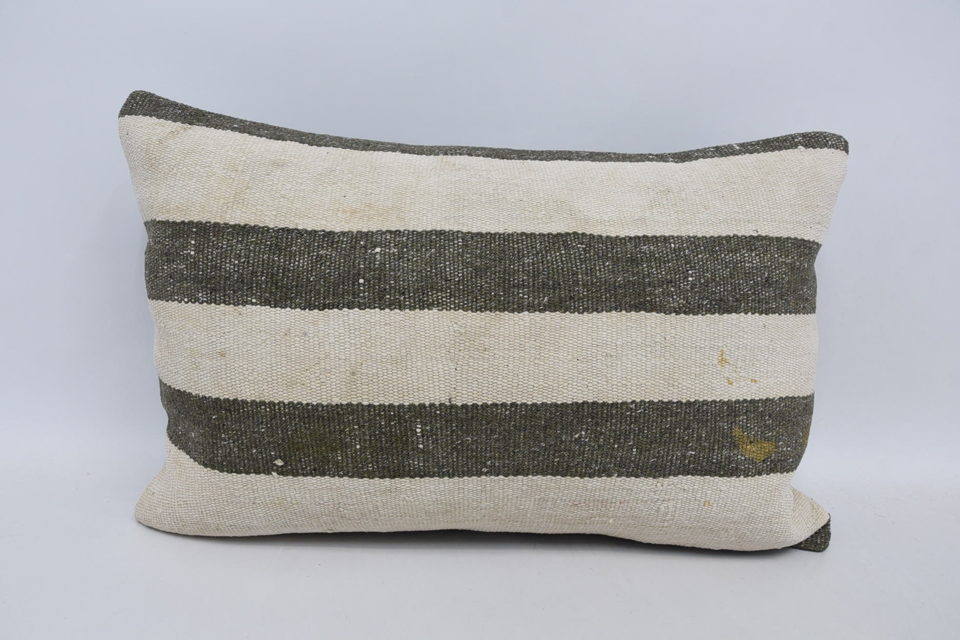 Kilim Pillow Cover, Vintage Kilim Pillow, Retro Pillow, Throw Kilim Pillow, Yoga Cushion Case, Pastel Pillow Case, 16"x24" White Cushion