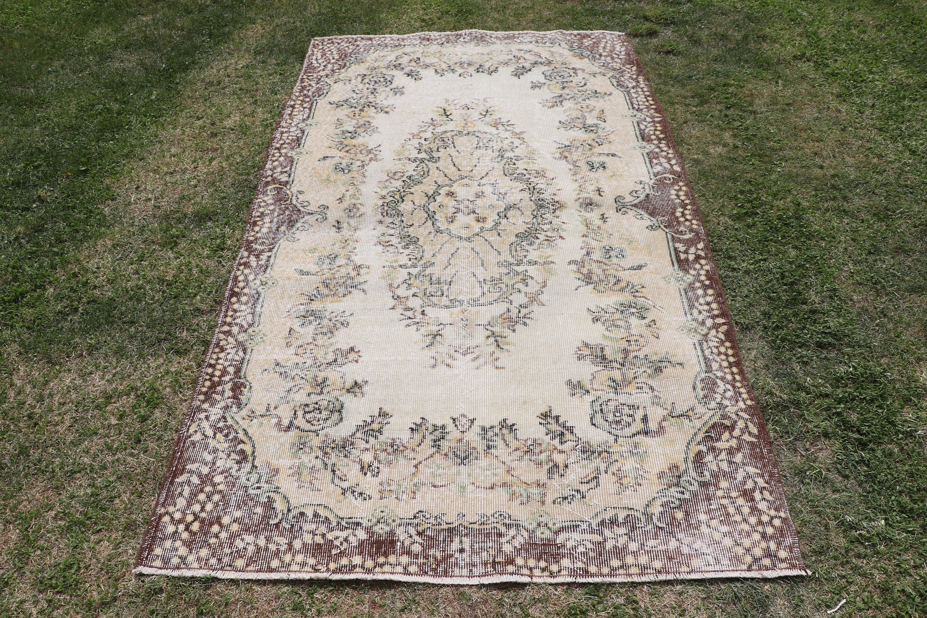 Düz Dokuma Halı, Yer Halıları, Çocuk Halıları, Boho Halılar, Sarı El Dokuma Halı, Türk Halısı, 3,9x6,9 ft Alan Halıları, Vintage Halılar, Aztek Halıları