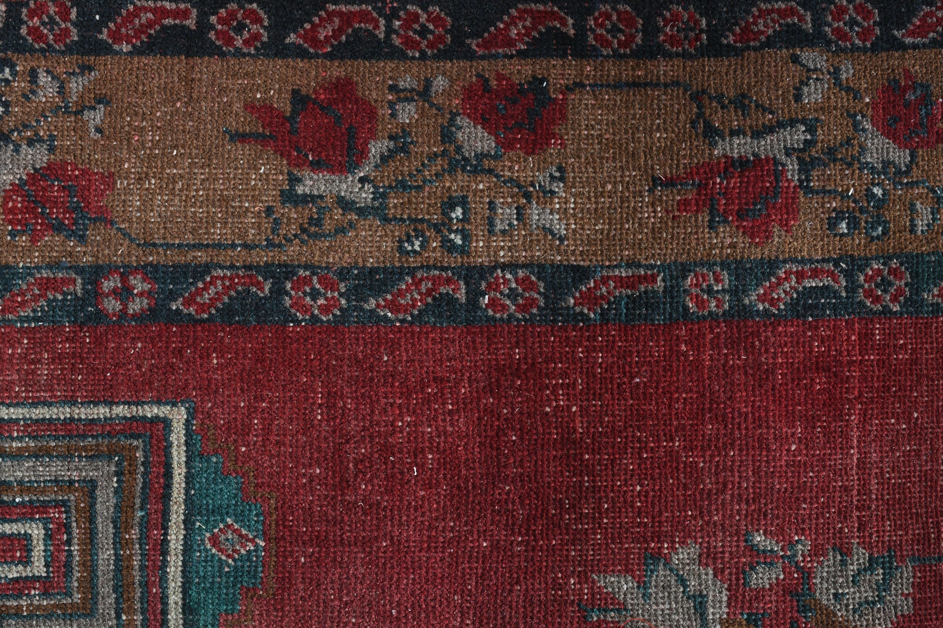 Turkish Rug, Nursery Rug, Pastel Rug, 1.5x3.4 ft Small Rugs, Anatolian Rugs, Vintage Rug, Red Anatolian Rug, Wall Hanging Rug, Moroccan Rug