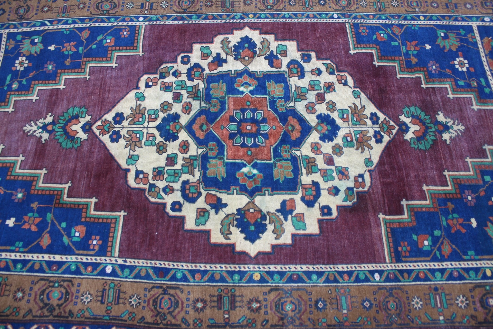 Mutfak Halıları, Antika Halı, Türk Halısı, Yatak Odası Halısı, Yemek Odası Halısı, Organik Halı, Mor Ev Dekor Halısı, 4.7x8.7 ft Büyük Halı, Vintage Halı