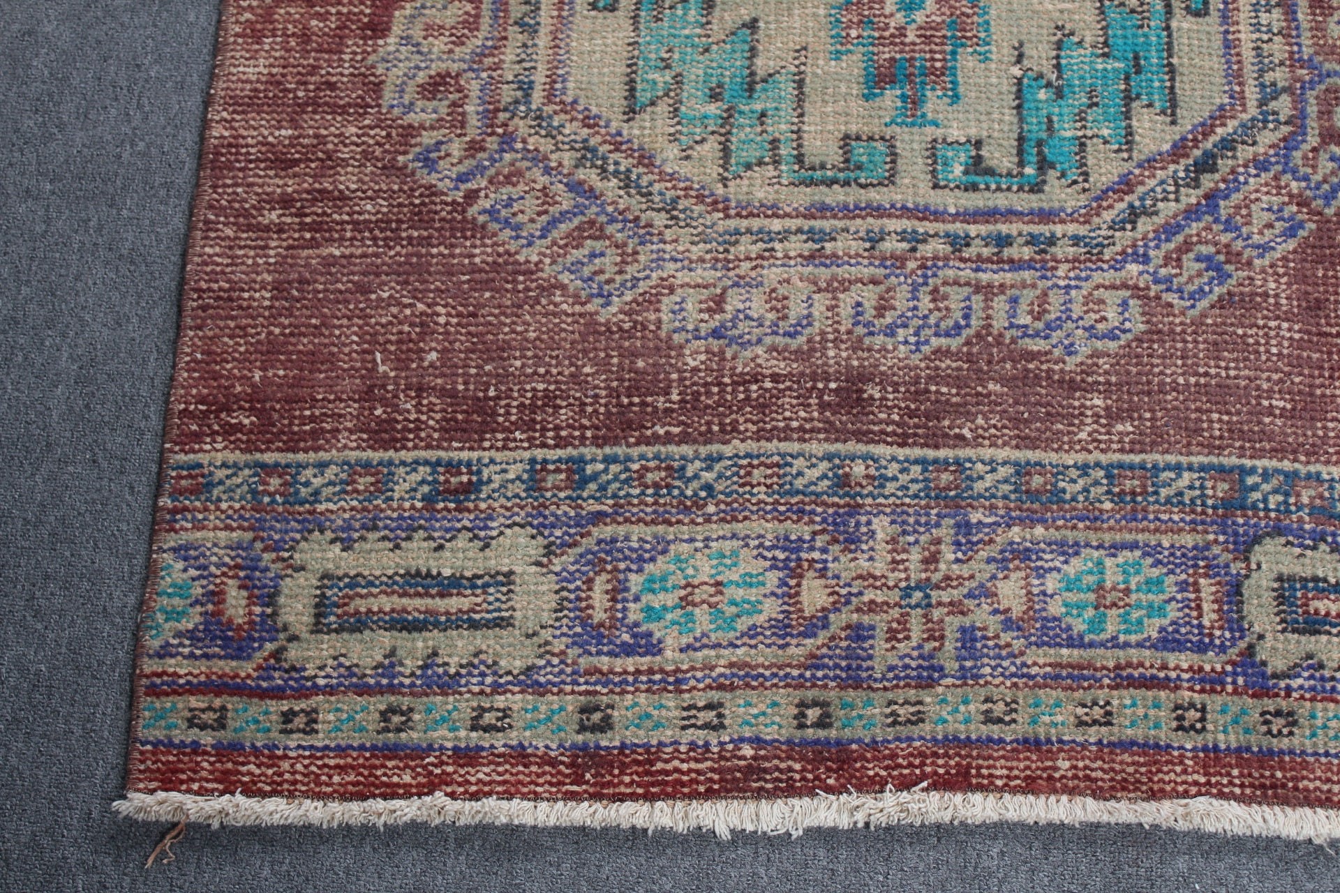 2.8x11.2 ft Yolluk Halısı, Vintage Halı, Oushak Halısı, Türk Halısı, Mor Anadolu Halıları, Düğün Halısı, Anadolu Halısı, Koridor Halısı, Koridor Halıları