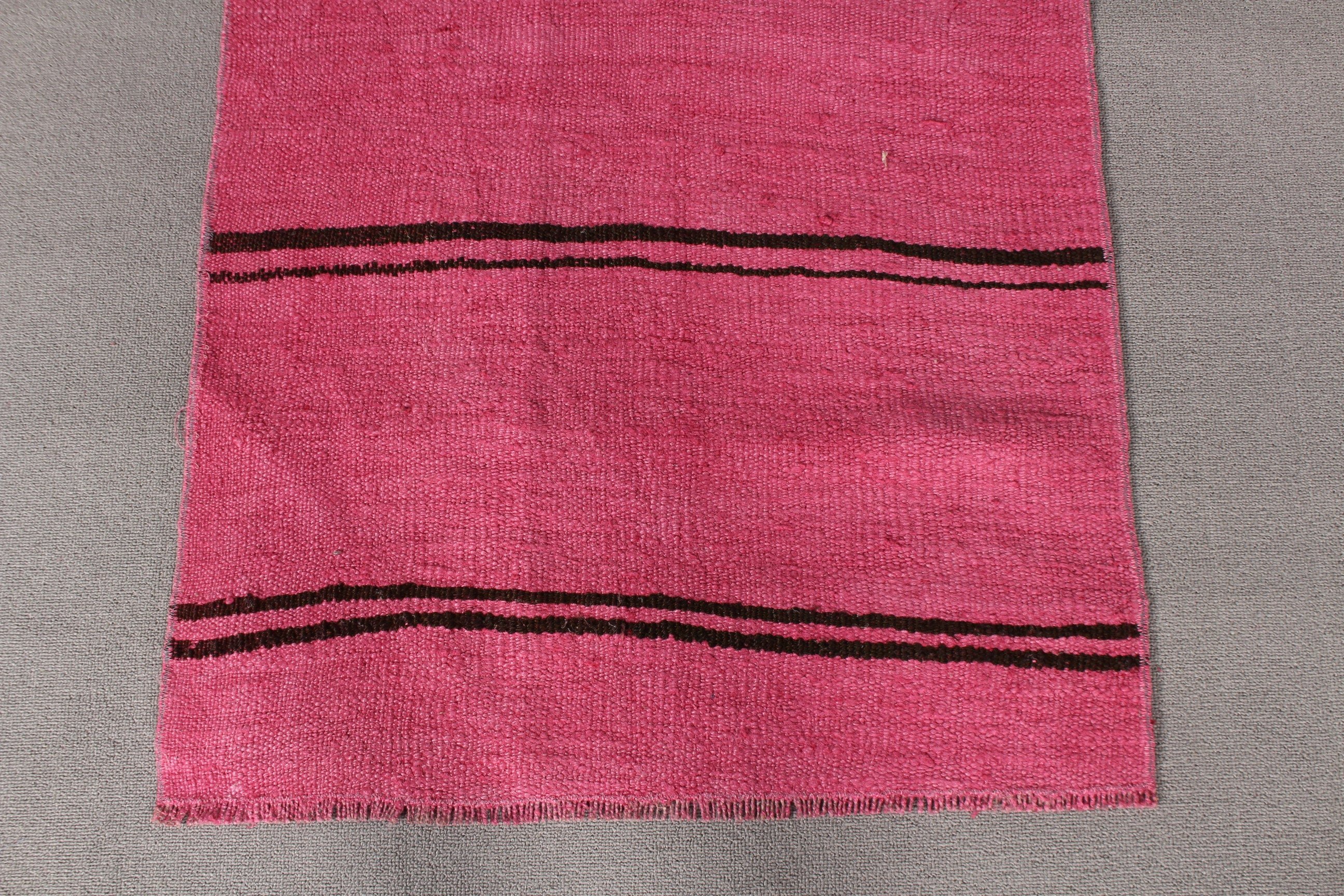 Kitchen Rug, Oushak Rug, Rugs for Wall Hanging, Bedroom Rugs, Vintage Rug, Pink Antique Rugs, Turkish Rug, 2.3x4.6 ft Small Rug, Entry Rug