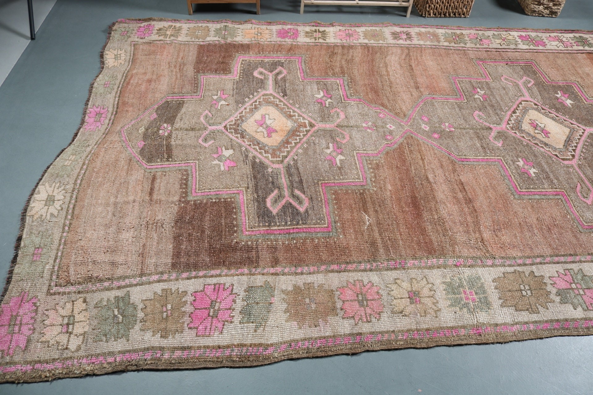 Living Room Rugs, Home Decor Rug, 6.7x12.2 ft Oversize Rug, Turkish Rugs, Dining Room Rug, Vintage Decor Rug, Vintage Rugs, Moroccan Rugs