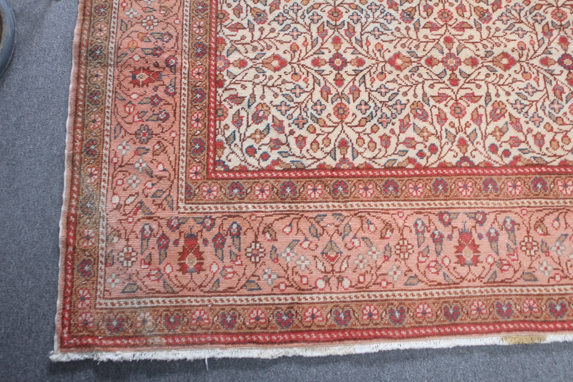 Anadolu Halısı, Eski Halı, Yemek Odası Halısı, Türk Halısı, Bej Anadolu Halısı, 6.5x9.5 ft Büyük Halı, Fas Halısı, Vintage Halı, Oturma Odası Halısı