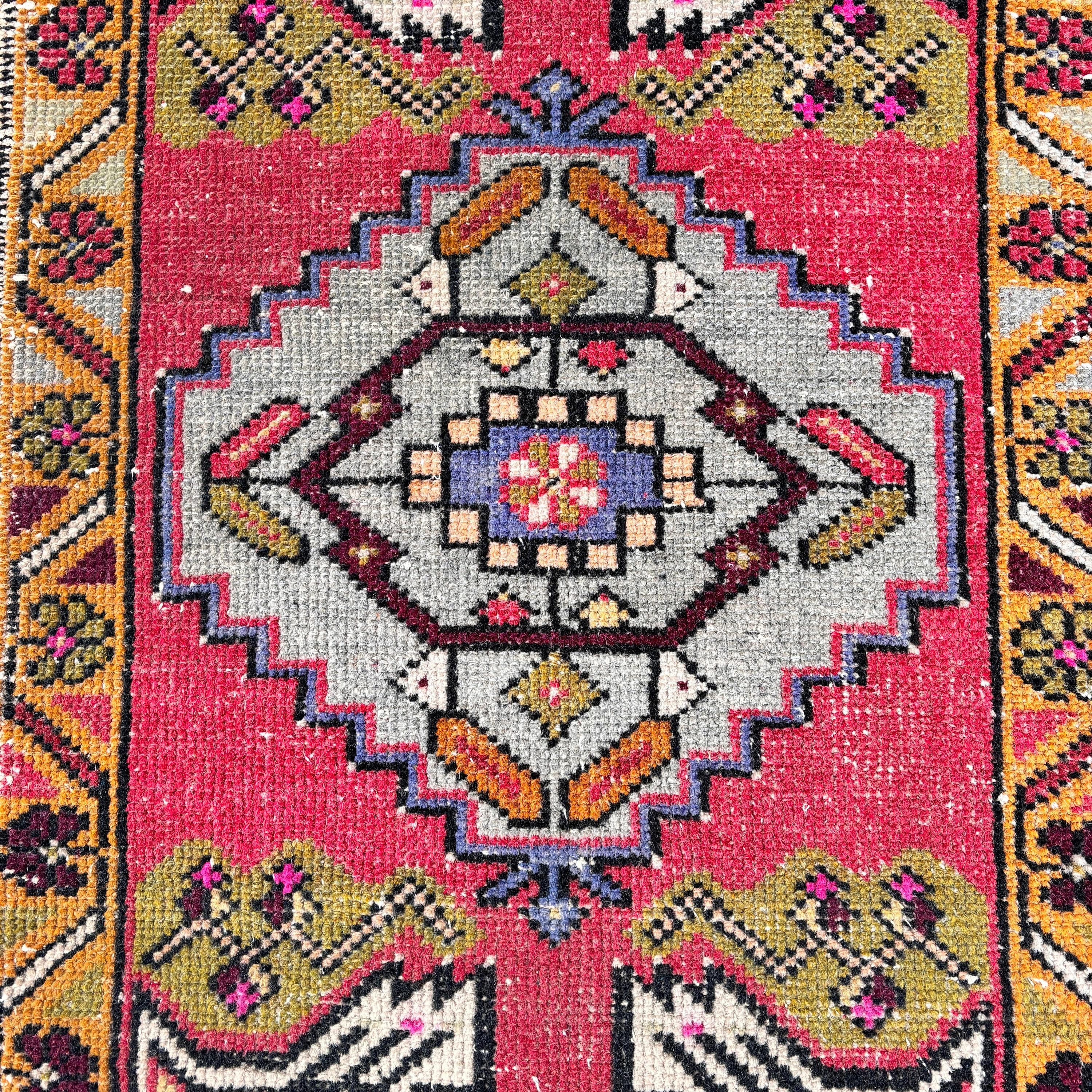 Ev Dekorasyonu Halıları, Havalı Halılar, Araba Paspası Halıları, Vintage Halı, 1,8x3 ft Küçük Halılar, Banyo Halısı, Türk Halıları, Kırmızı Boho Halı, Duvara Asılı Halı