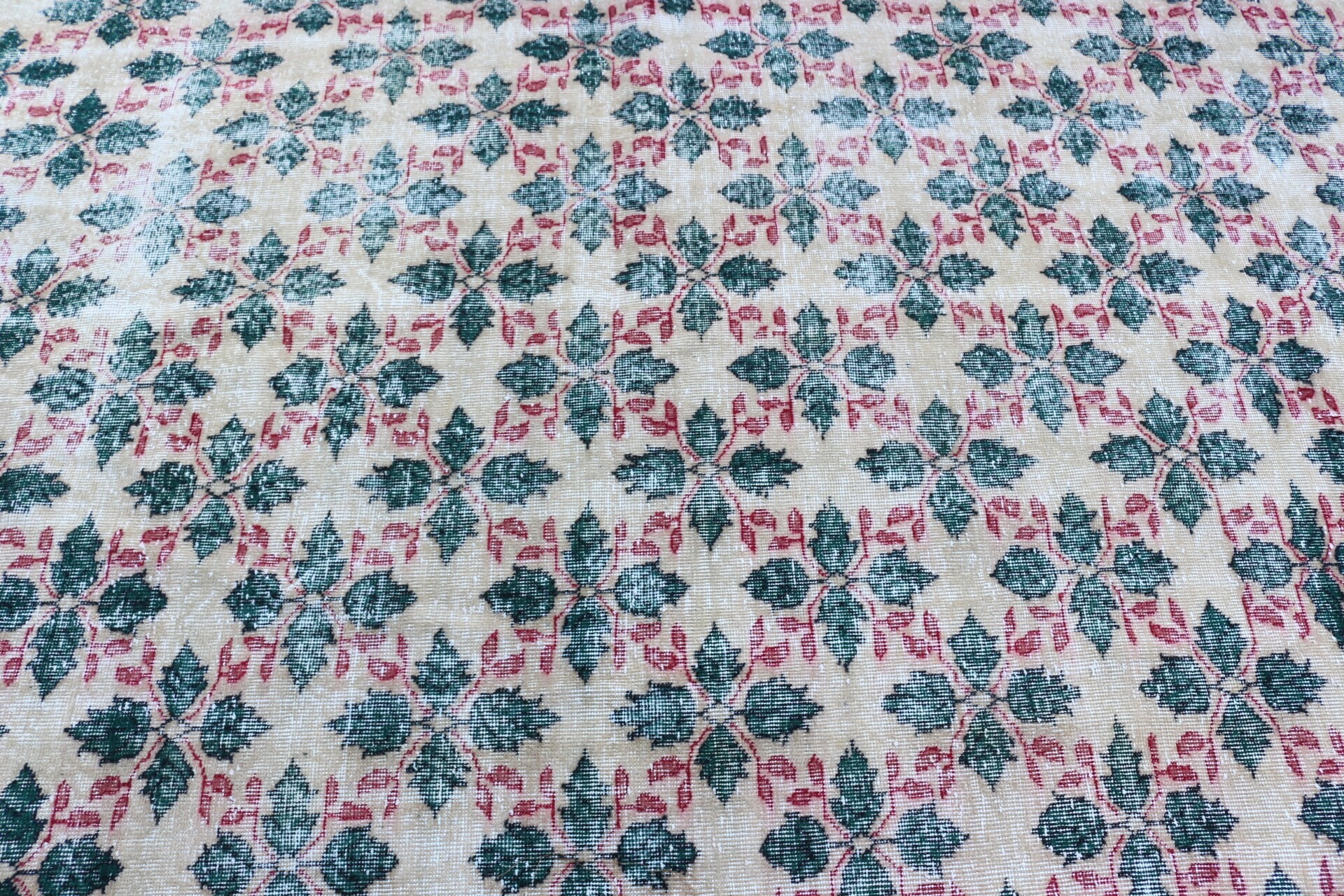 Kitchen Rug, Turkish Rug, Green Home Decor Rugs, Living Room Rugs, Vintage Rugs, Dining Room Rugs, 6x9.6 ft Large Rugs