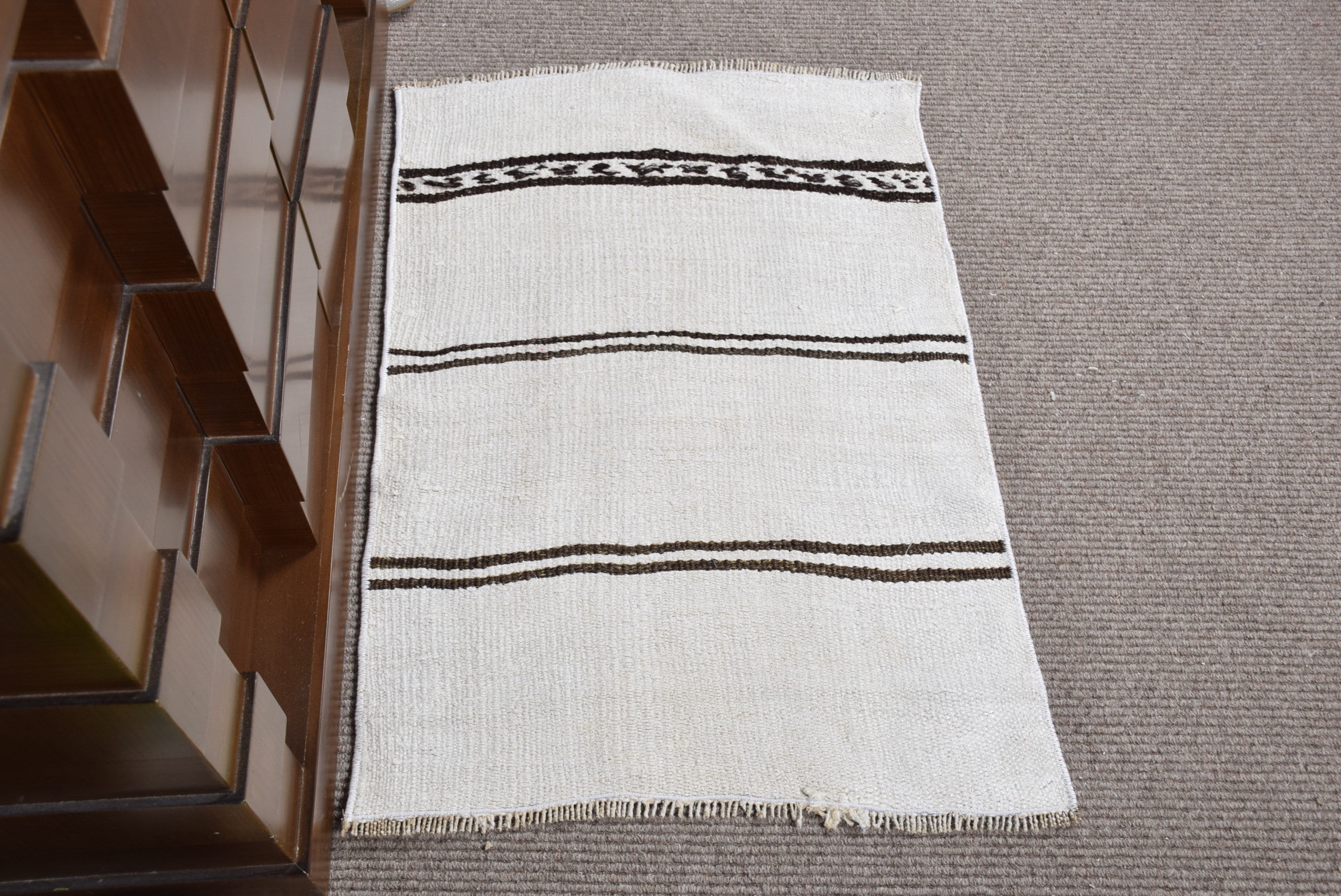 Dorm Rugs, 1.9x2.7 ft Small Rug, Vintage Rugs, Beige Oushak Rugs, Home Decor Rug, Turkish Rug, Door Mat Rug, Bedroom Rug