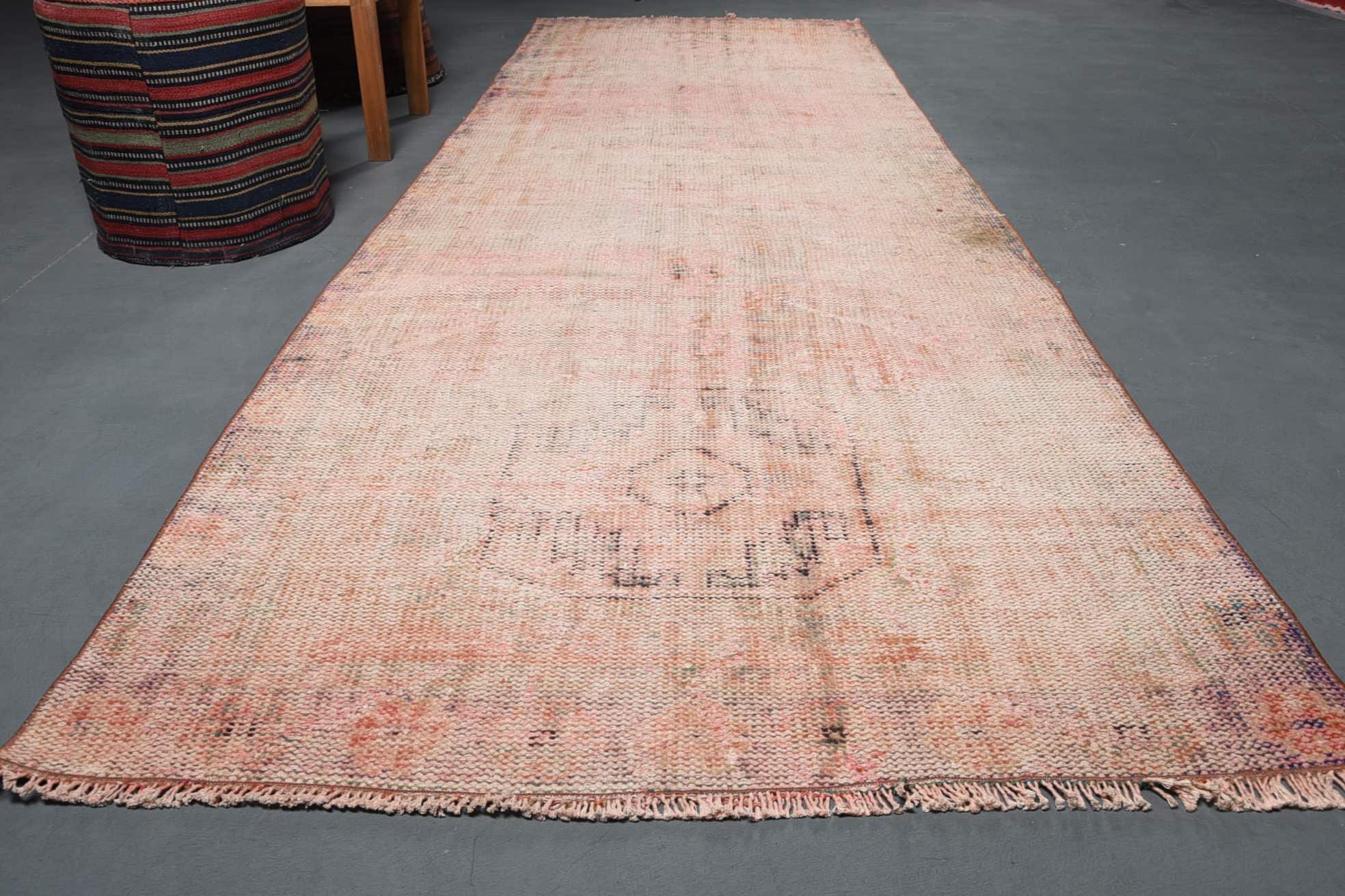 Pastel Halı, Türk Halısı, Koridor Halıları, Vintage Halılar, Oushak Halısı, Havalı Halılar, Runner Halıları, 3,9x11,4 ft Runner Halısı, Nötr Türk Halısı