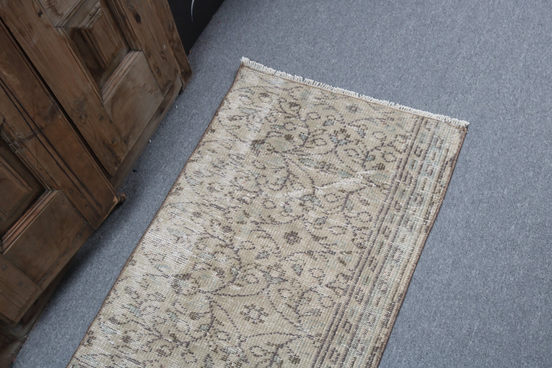 Aztek Halısı, Türk Halısı, Nötr Halılar, Vintage Halılar, Koridor Halıları, Uzun Yolluk Halısı, Kahverengi 1.9x5.2 ft Runner Halıları, Fas Halısı