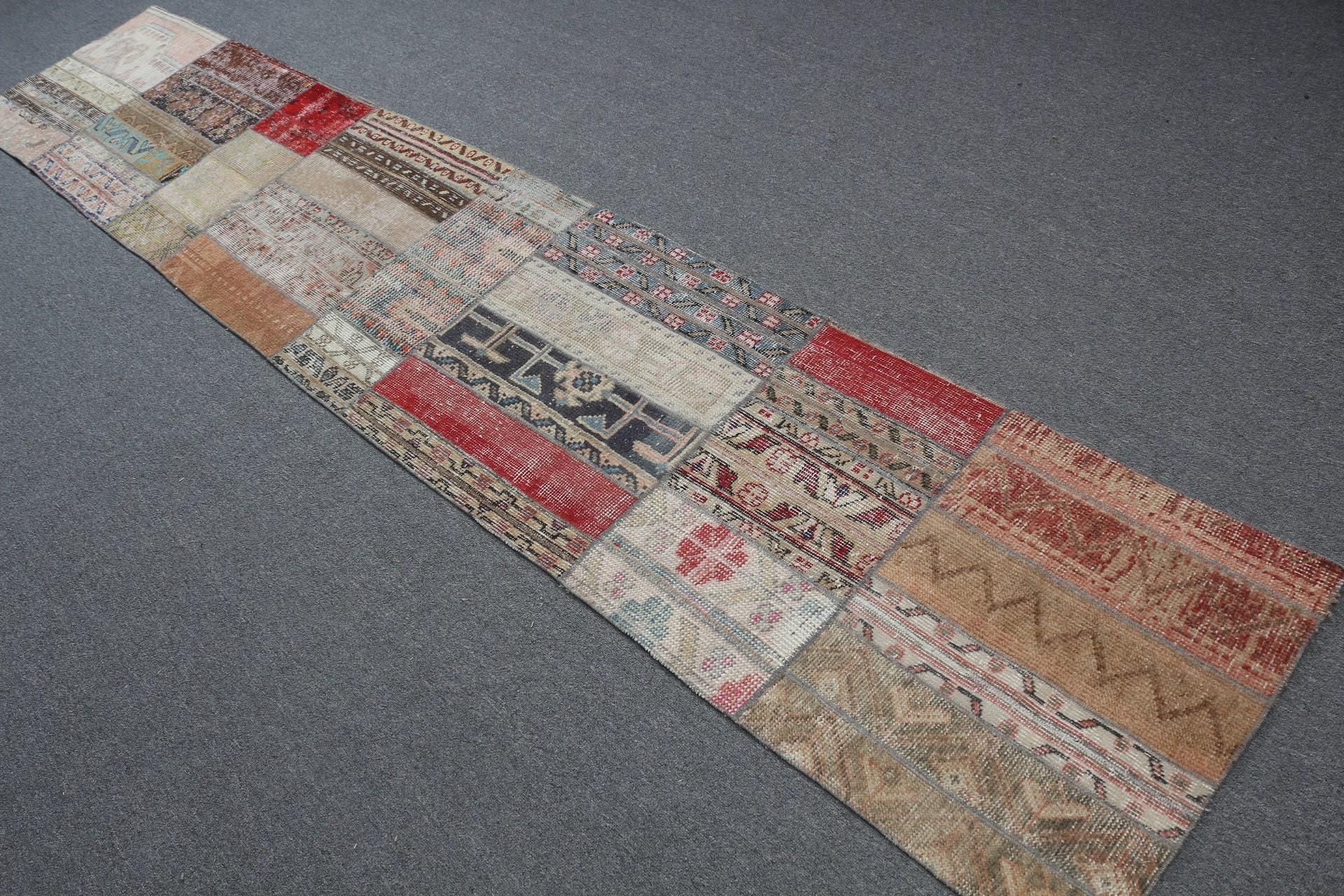 2x10.4 ft Runner Rugs, Beige Wool Rug, Stair Rugs, Floor Rugs, Kitchen Rugs, Rugs for Runner, Vintage Rugs, Turkish Rugs, Aztec Rug