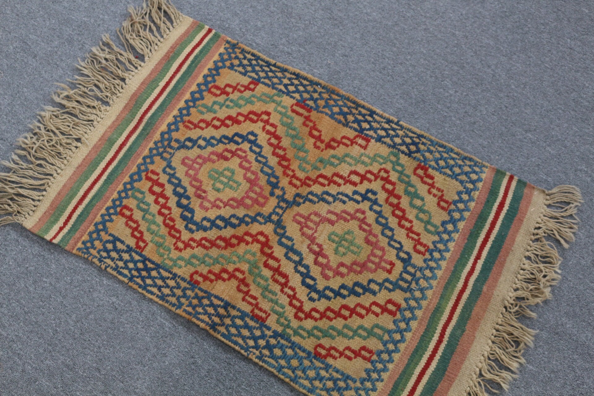 Kapı Paspası Halıları, Türk Halıları, Kilim, Giriş Halısı, 1,9x3 ft Küçük Halılar, Banyo Halısı, Mutfak Halıları, Kahverengi Soğuk Halı, Oushak Halıları, Vintage Halı