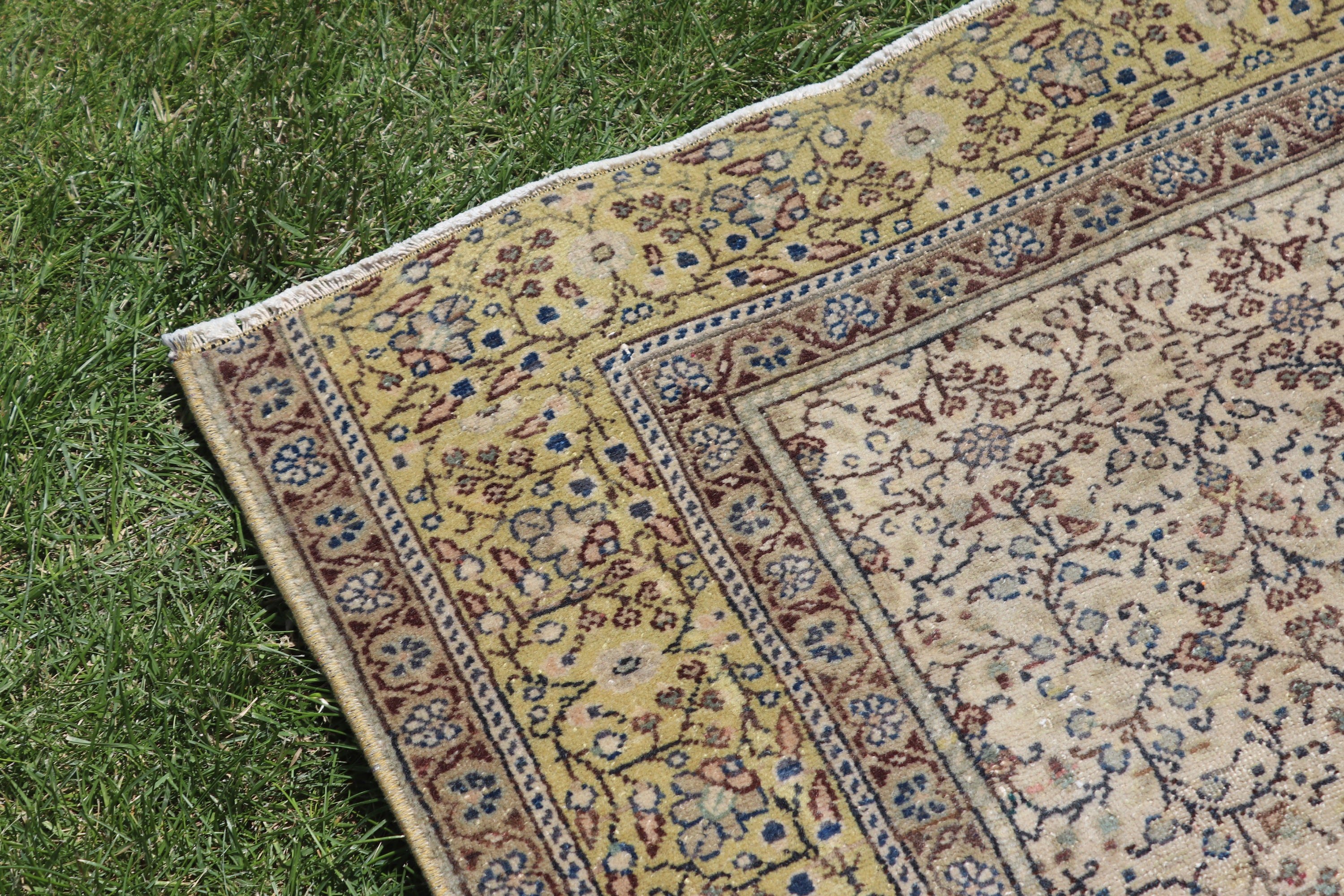 Türk Halısı, 4.8x6.8 ft Alan Halıları, Boho Halıları, Kahverengi Açıklama Halısı, Fas Halıları, Çocuk Halıları, Mutfak Halıları, Vintage Halılar, Zemin Halıları