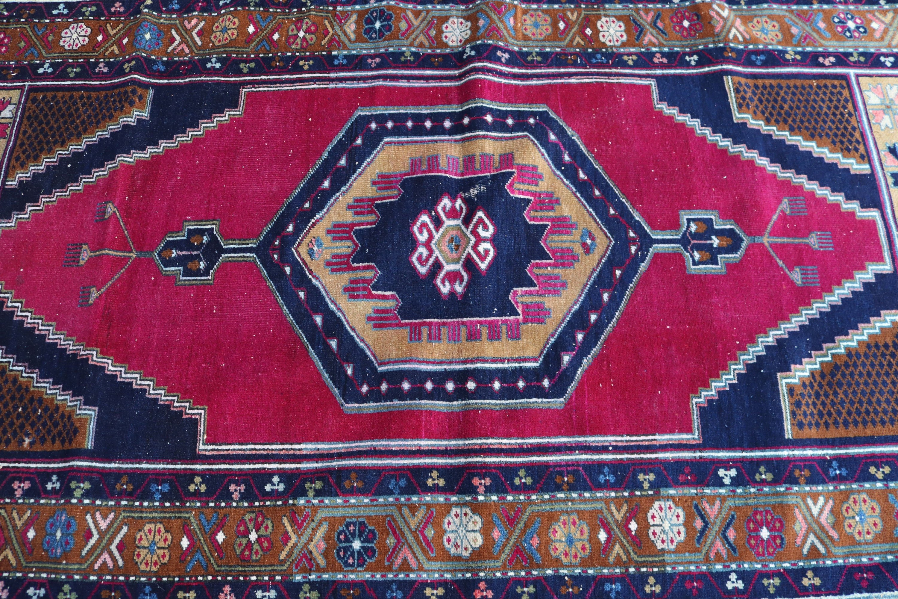 Kitchen Rug, Anatolian Rug, Vintage Rug, Tribal Rugs, Bedroom Rugs, Pink Modern Rugs, Turkish Rug, Vintage Area Rugs, 3.7x6.6 ft Area Rug