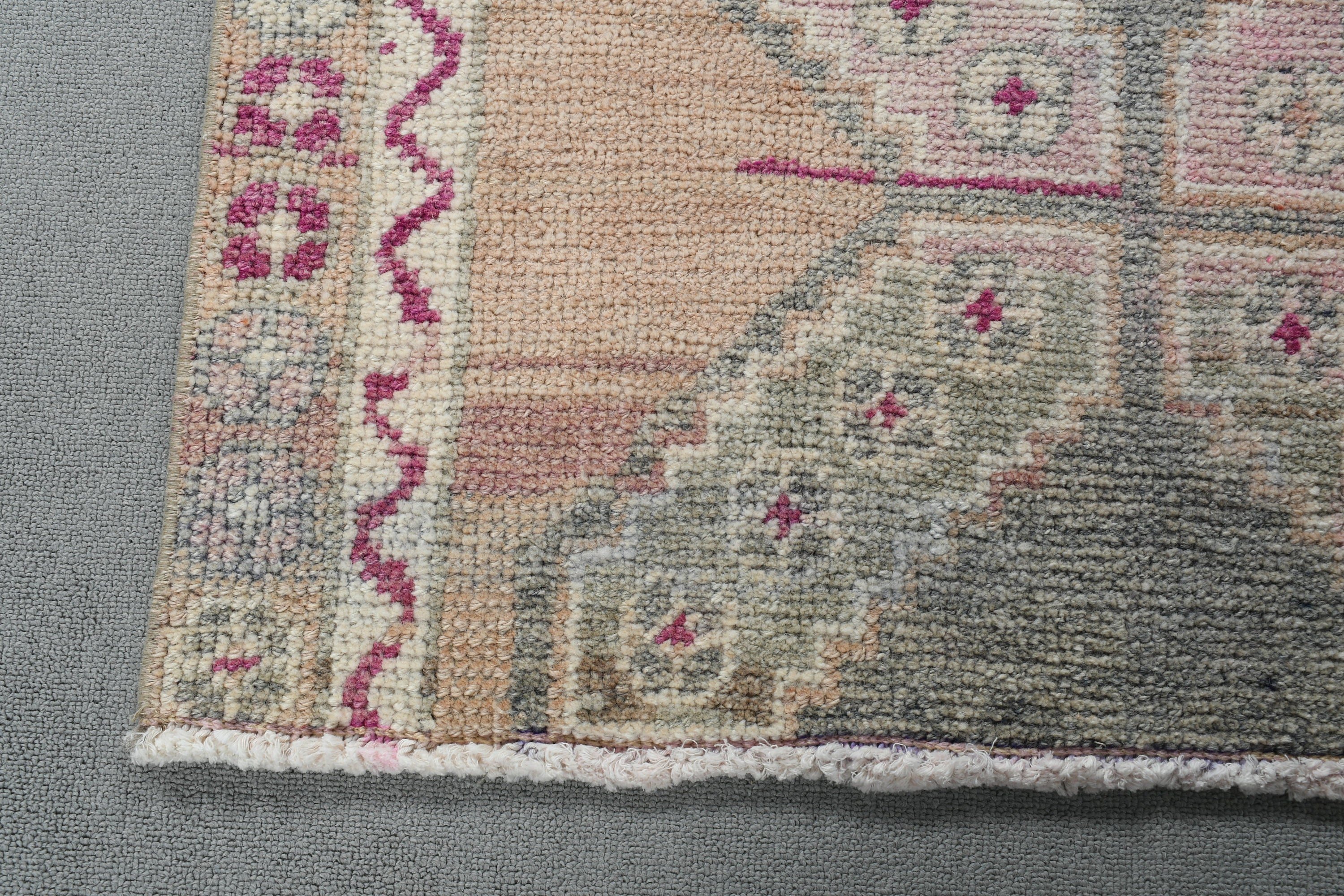 Flatweave Rugs, Wall Hanging Rug, Small Area Rug, Turkish Rugs, Geometric Rugs, Beige Floor Rugs, Vintage Rugs, 2.7x3.9 ft Small Rugs