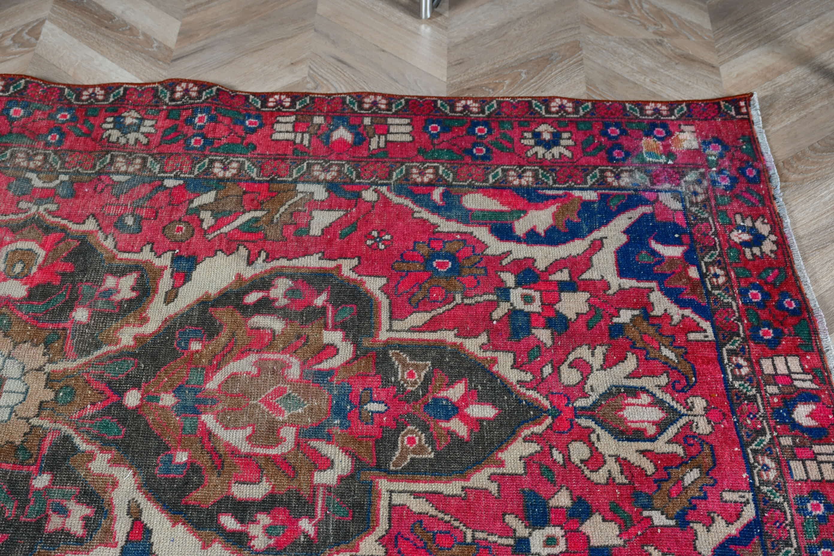 Vintage Halı, Türk Halıları, 4x6,3 ft Alan Halısı, Mutfak Halısı, Çocuk Odası Halıları, Pembe Yer Halıları, Dış Mekan Halısı, Vintage Dekor Halıları, Oushak Halıları