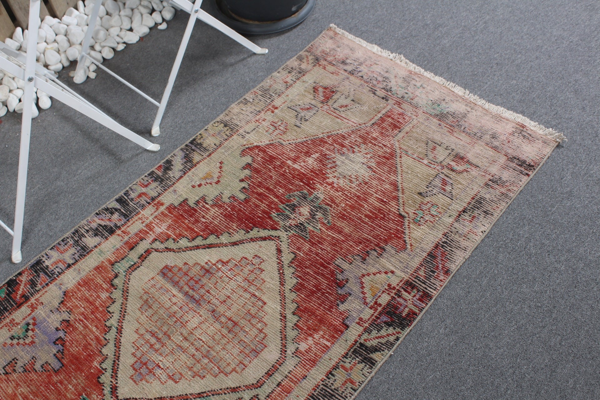 Turkish Rug, Vintage Rug, Rugs for Entry, Cool Rug, Old Rug, Red Oriental Rugs, Nursery Rug, Entry Rug, 2.6x5.6 ft Small Rug