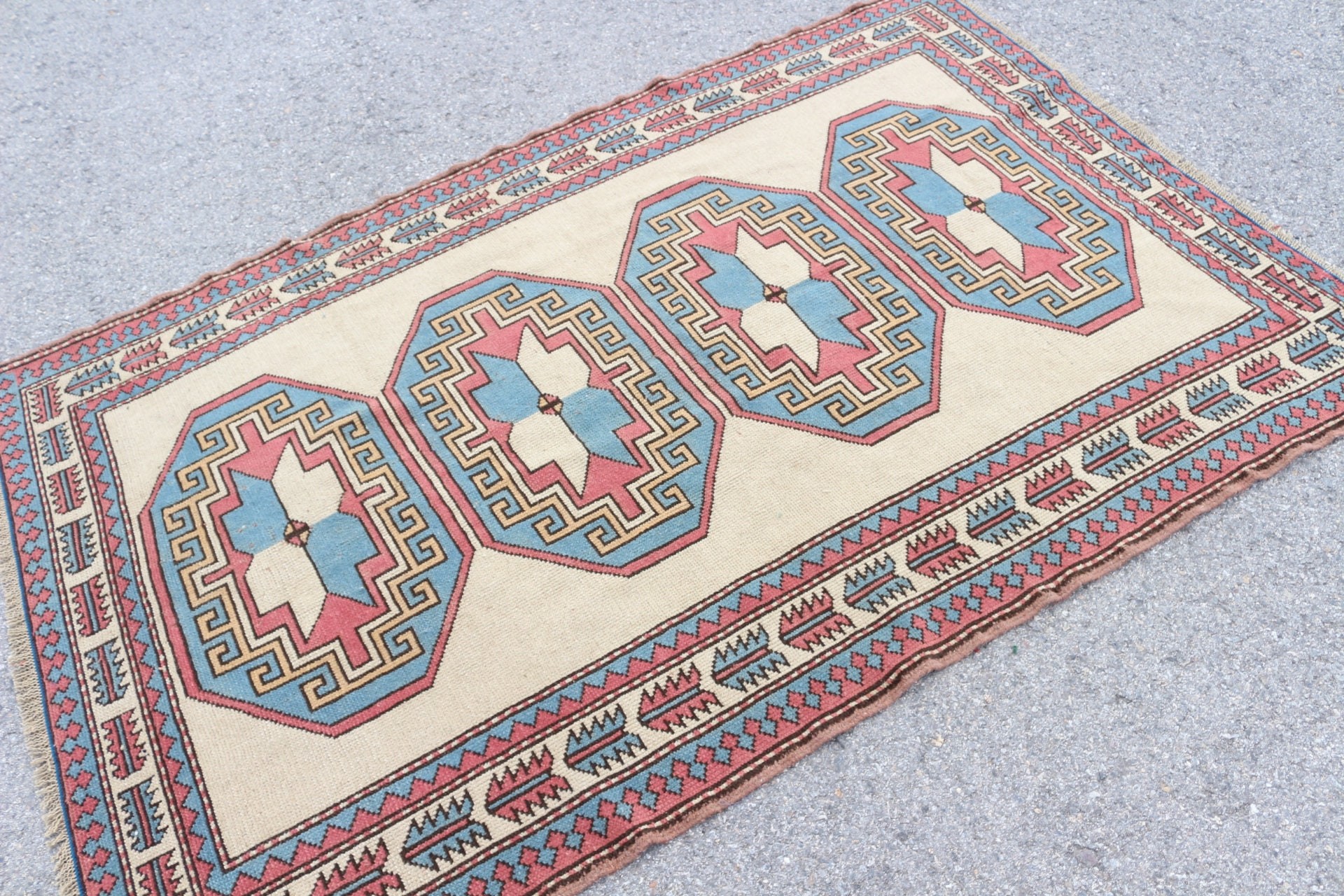 Rugs for Kitchen, Turkish Rug, Moroccan Rug, Beige Home Decor Rugs, Floor Rug, Turkish Area Rug Rugs, 4.2x6.7 ft Area Rug, Vintage Rug