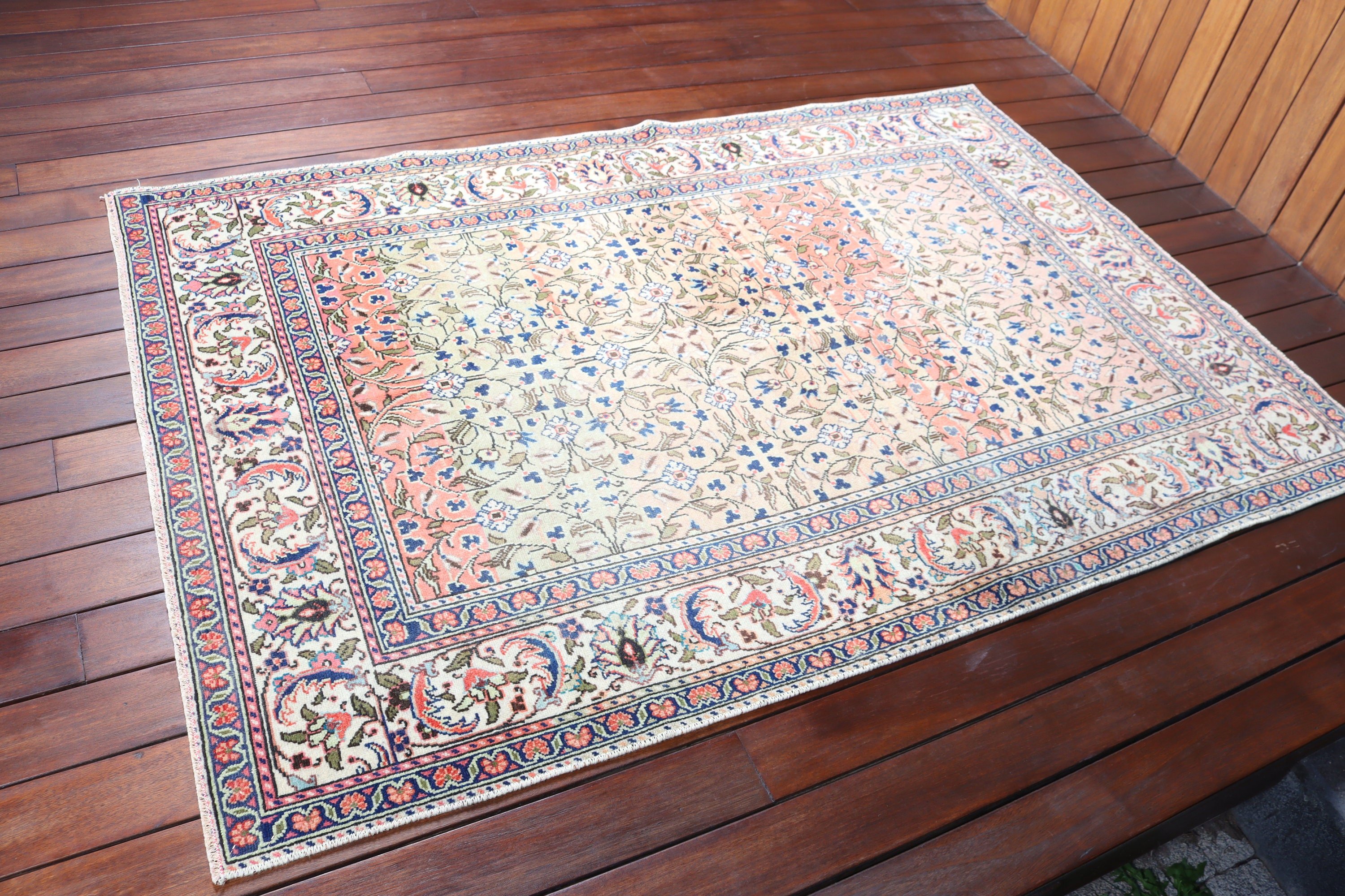 Türk Halısı, Çocuk Halısı, Vintage Halı, Bej 3,8x5,7 ft Accent Halılar, Oushak Halı, Organik Halılar, Anadolu Halıları, Giriş Halıları