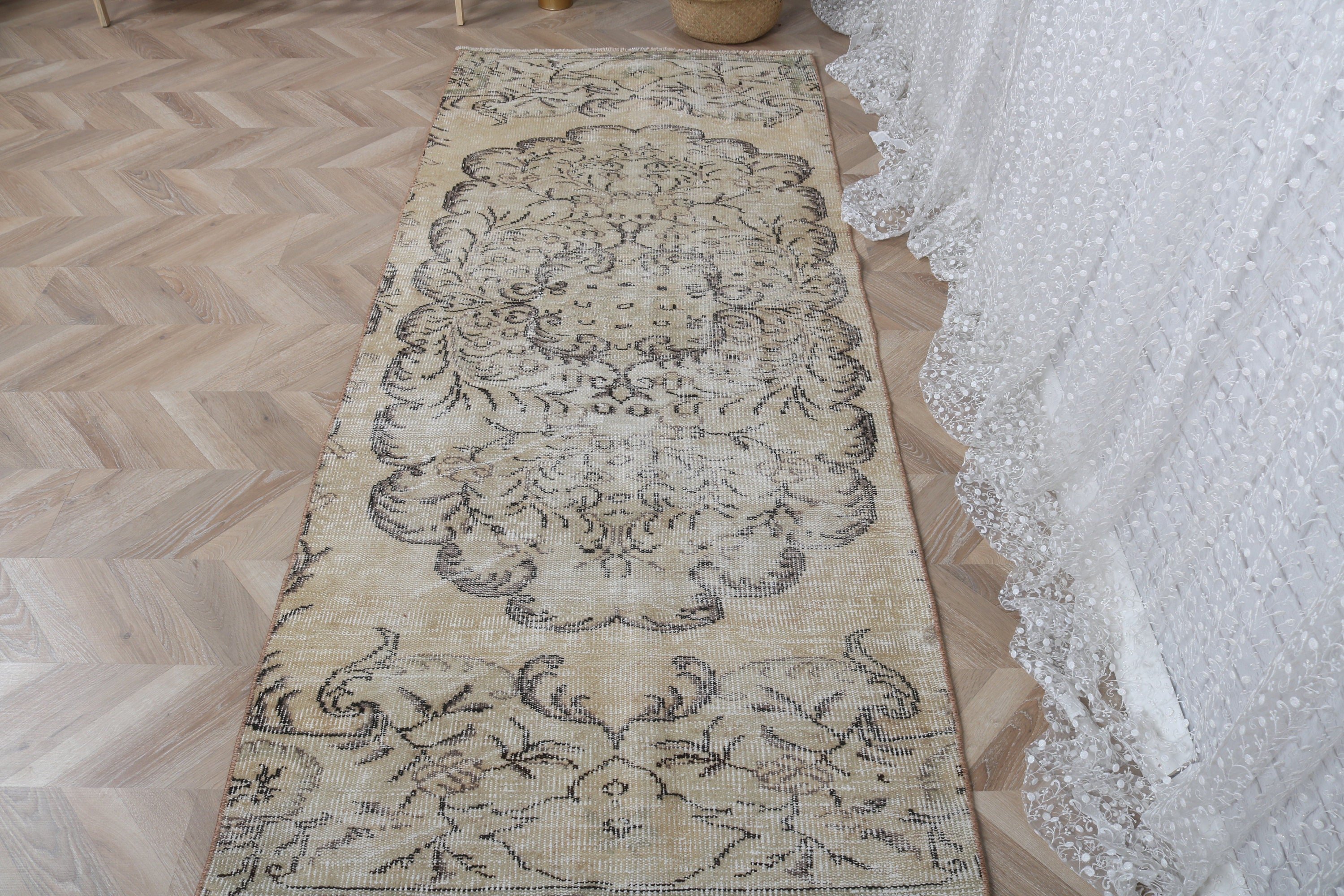 Anadolu Halıları, Türk Halısı, Kahverengi Boho Halısı, 3,1x7,5 ft Vurgulu Halılar, Dekoratif Halı, Vintage Halılar, Çocuk Halıları, El Yapımı Halılar, Yer Halısı