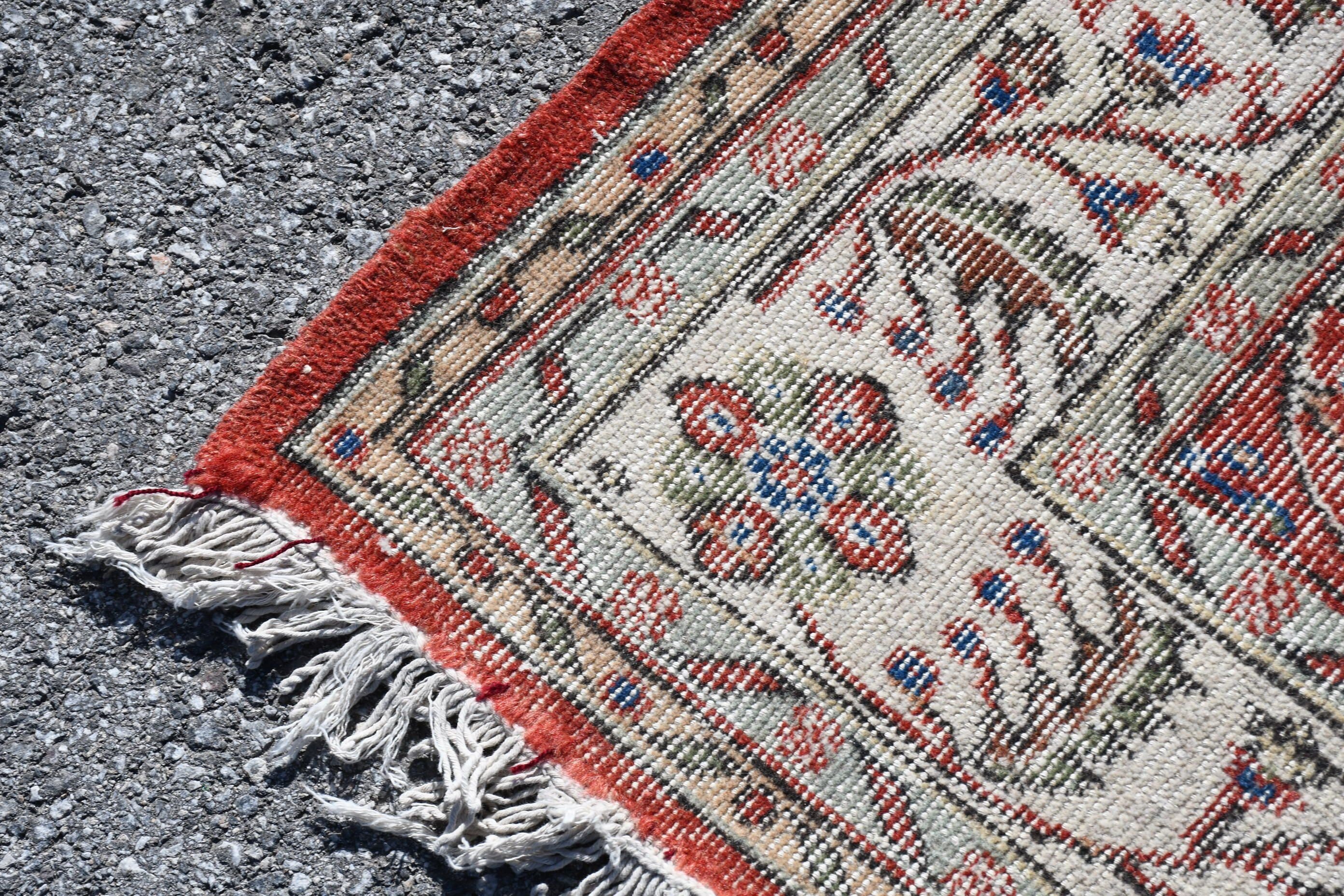 Living Room Rug, Antique Rugs, Vintage Rugs, Rugs for Bedroom, Kitchen Rug, 6.2x9.9 ft Large Rugs, Retro Rugs, Red Bedroom Rug, Turkish Rug