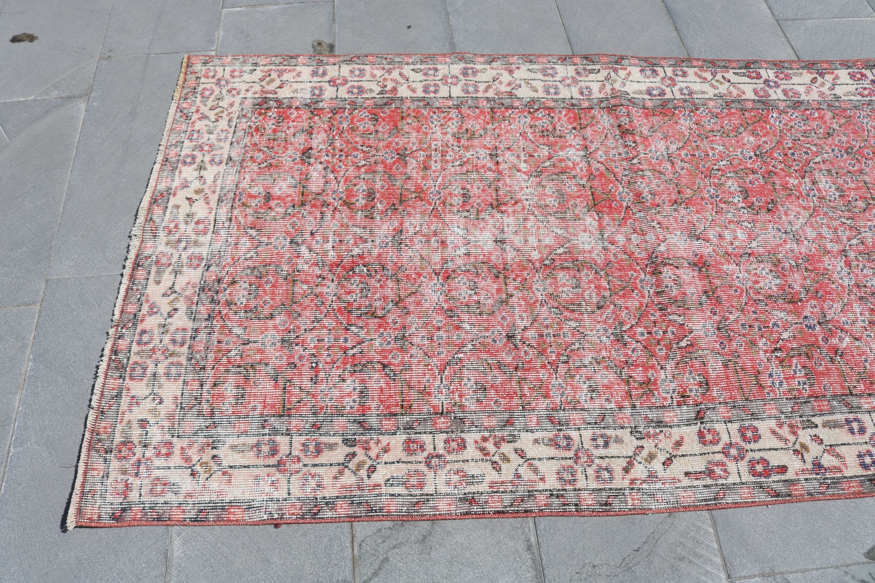 Oriental Rugs, 3.8x6.9 ft Area Rug, Rugs for Dining Room, Wool Rug, Office Rug, Turkish Rugs, Vintage Rugs, Living Room Rugs, Nursery Rug