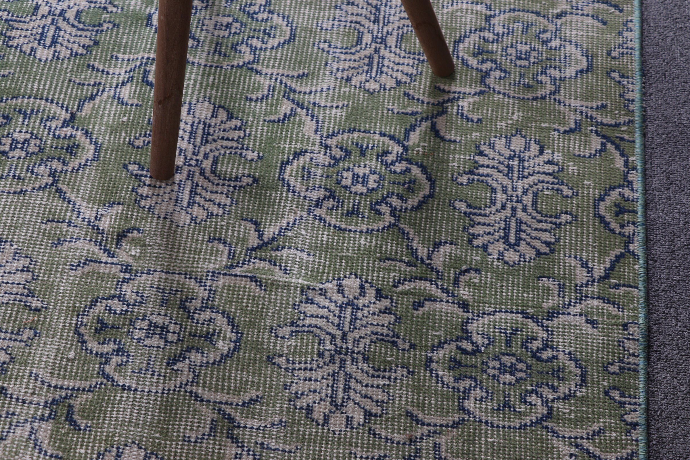 Dorm Rug, Turkish Rug, Salon Rug, Dining Room Rug, Bedroom Rug, Green Anatolian Rug, 6.9x10.7 ft Oversize Rugs, Vintage Rug