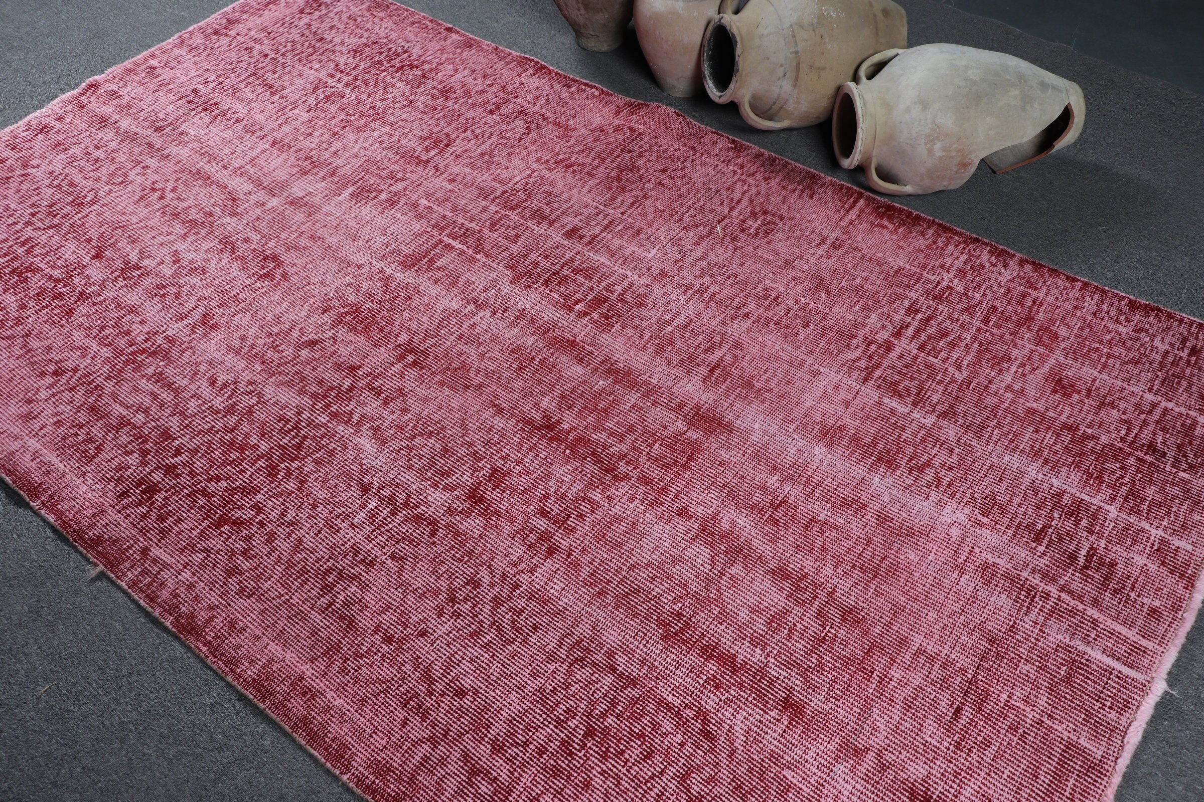 Vintage Rug, 4.8x8.1 ft Area Rug, Pink Oushak Rugs, Living Room Rugs, Home Decor Rug, Floor Rug, Rugs for Kitchen, Turkish Rug, Boho Rug