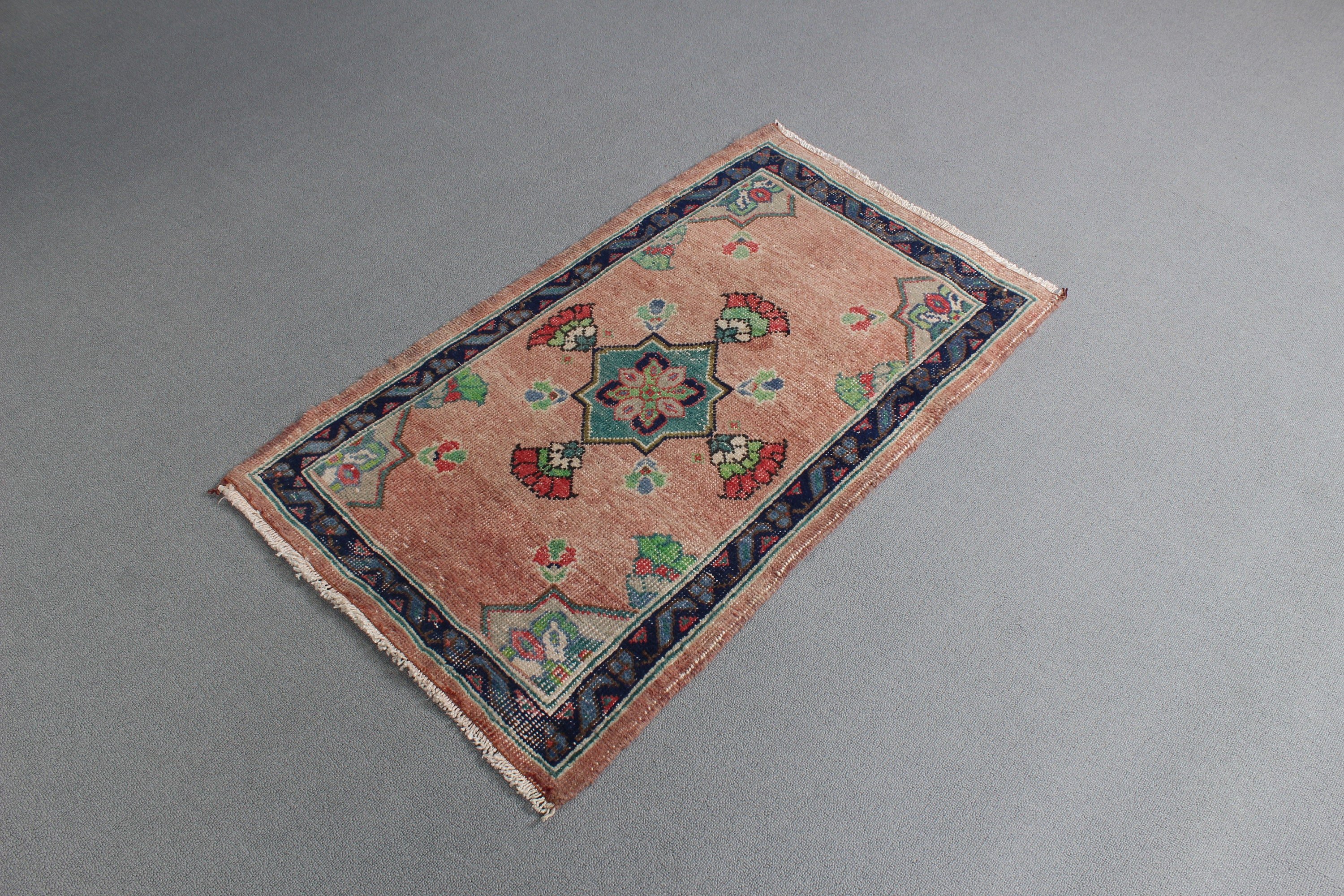 Kitchen Rugs, Entry Rugs, Bronze Geometric Rugs, Small Boho Rug, Moroccan Rugs, Turkish Rugs, Vintage Rugs, 2.2x3.6 ft Small Rug