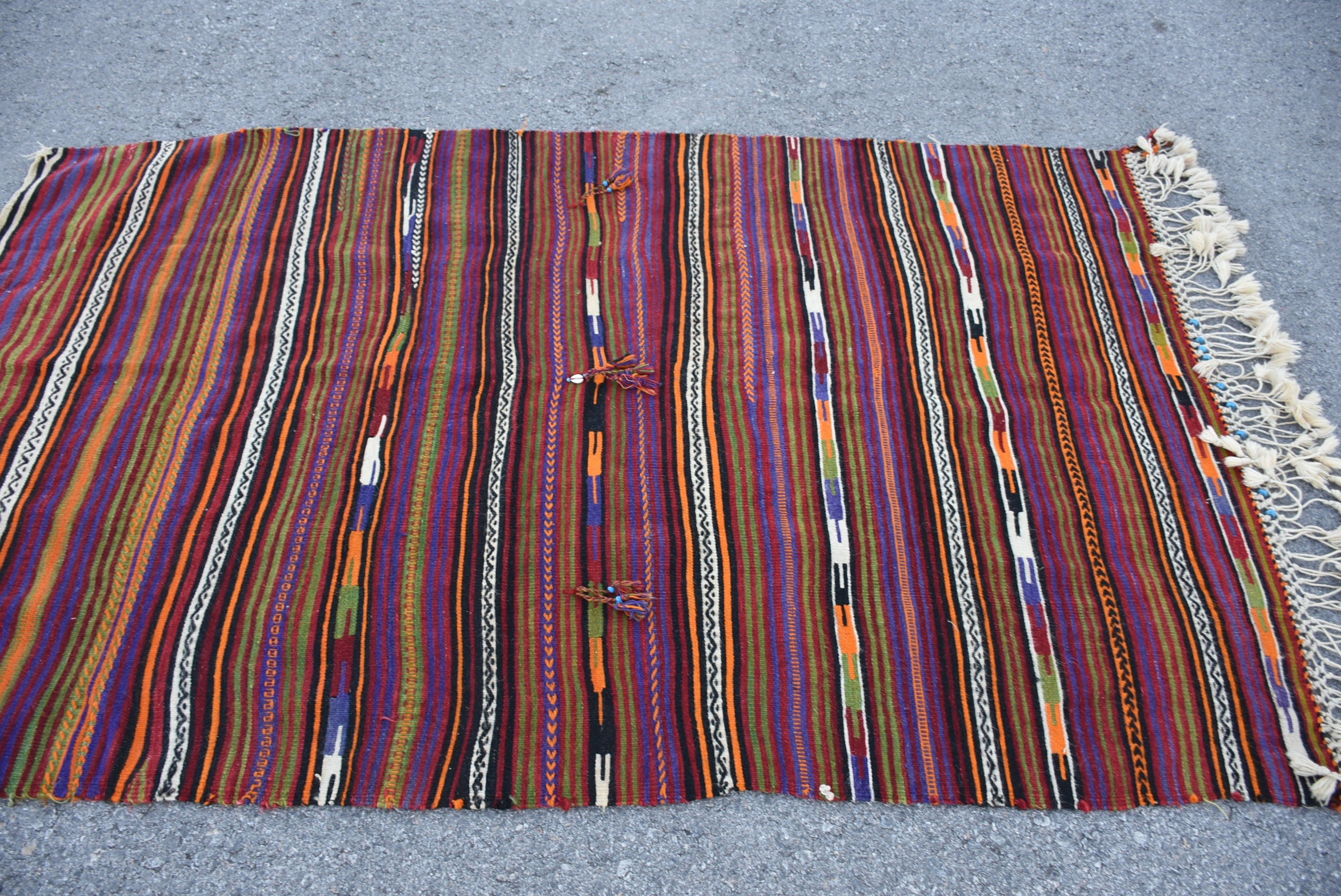 İç Mekan Halıları, Mor Antika Halı, Türk Halısı, Oushak Halısı, Vintage Halılar, Kilim, 4.1x6.6 ft Alan Halısı, İç Mekan Halıları, Ev Dekorasyonu Halısı