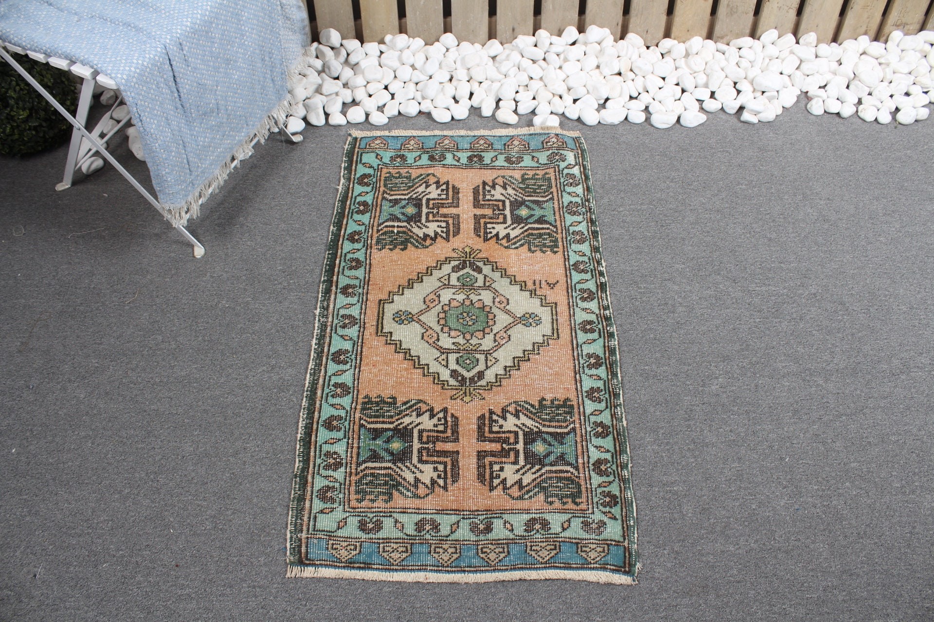 Yatak Odası Halısı, Organik Halı, Vintage Halı, Turuncu Antika Halı, Çocuk Halısı, Kapı Paspası Halıları, Türk Halısı, 1.8x3.2 ft Küçük Halılar, Fas Halısı