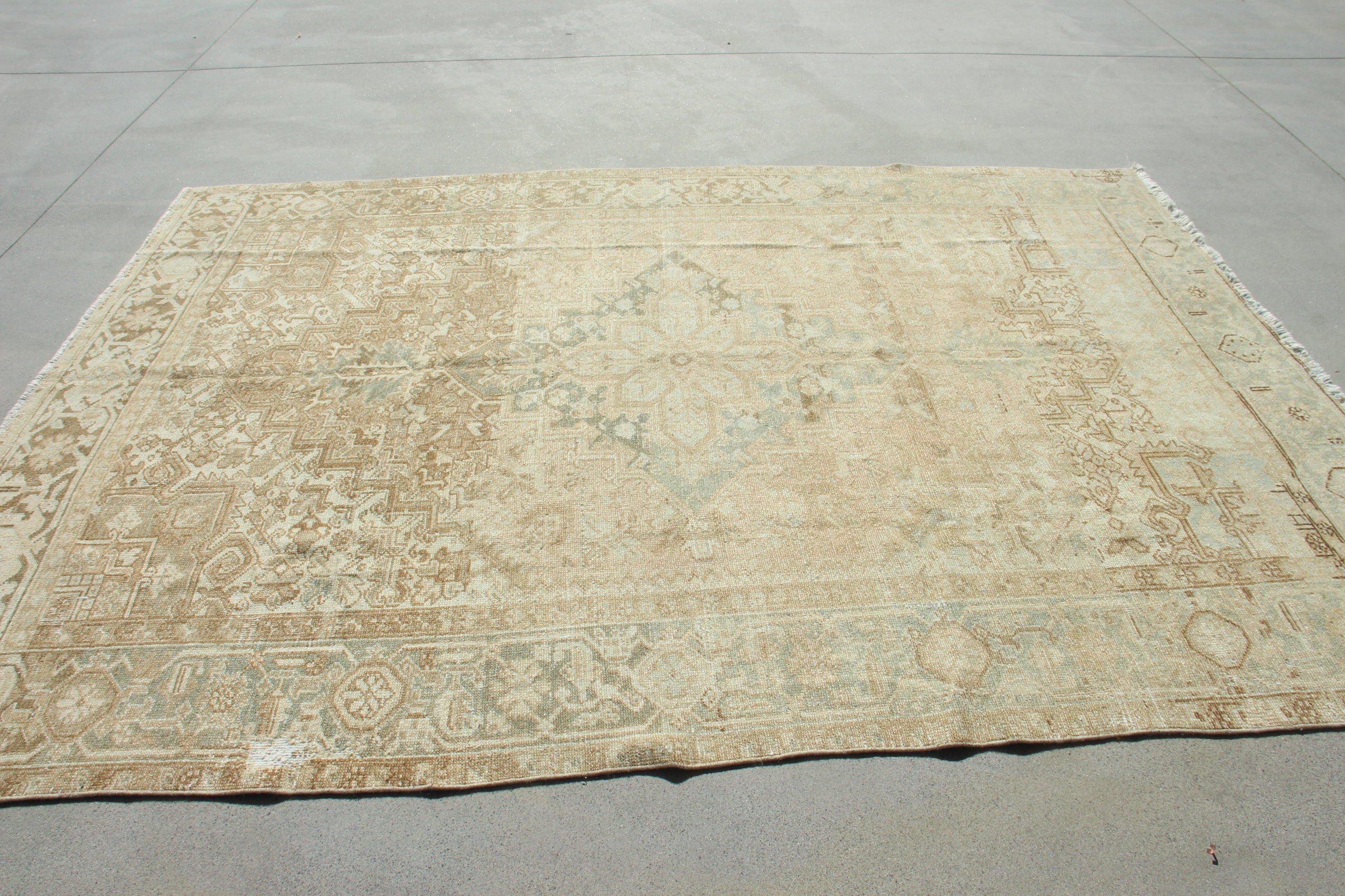 Oturma Odası Halısı, El Yapımı Halı, Yatak Odası Halısı, Türk Halıları, El Dokuma Halısı, Vintage Halı, Kahverengi Mutfak Halıları, Modern Halılar, 6,5x9,2 ft Büyük Halı