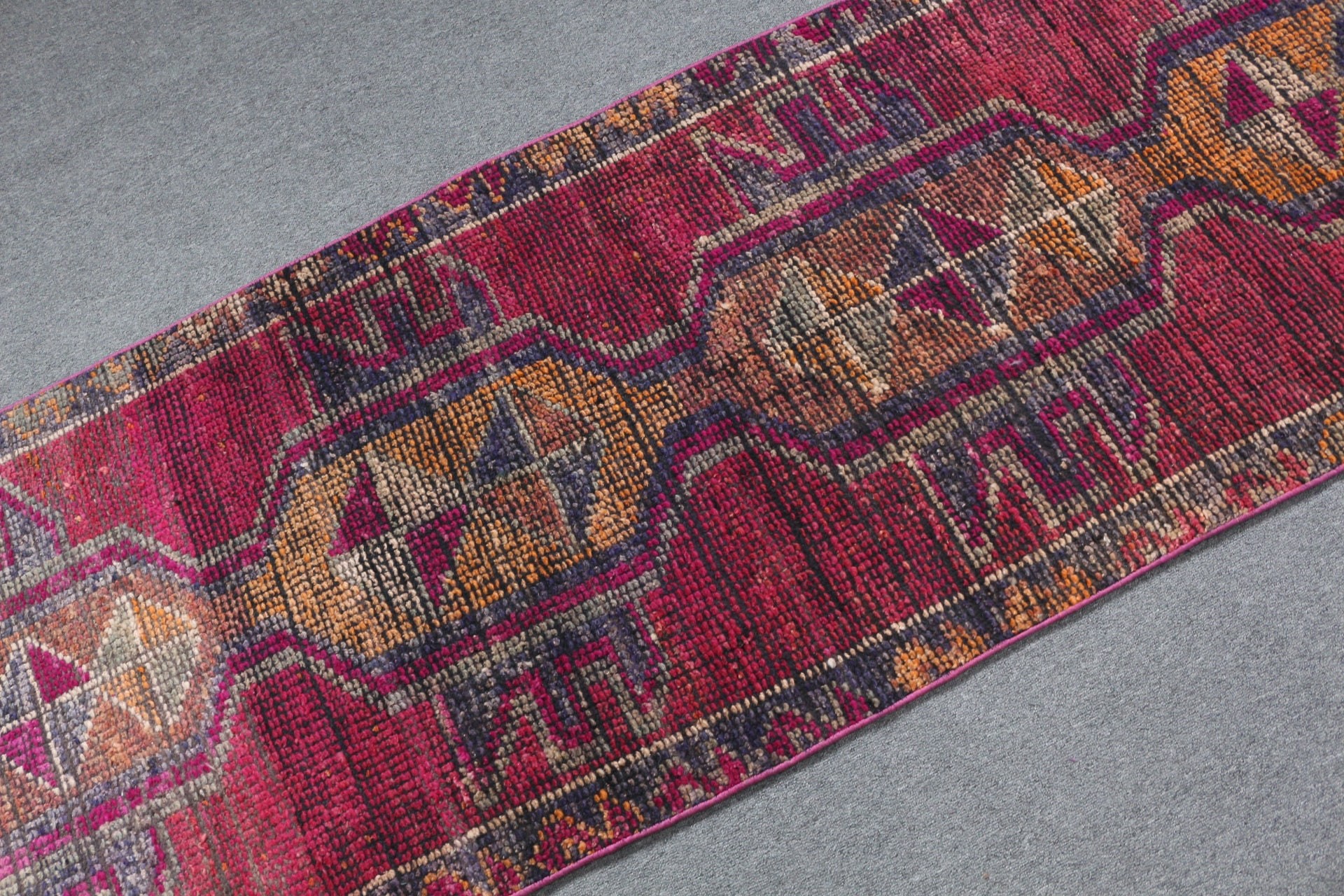 Moroccan Rug, Rugs for Stair, 2.7x9.4 ft Runner Rug, Cute Rugs, Stair Rugs, Turkish Rug, Oriental Rug, Vintage Rug, Purple Home Decor Rugs