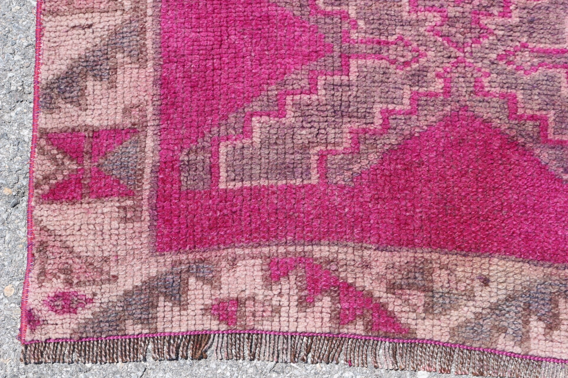 Turkish Rug, Stair Rug, Vintage Rugs, Corridor Rug, Pink Oushak Rug, Anatolian Rug, Rugs for Stair, Wool Rug, 3.1x10.6 ft Runner Rug